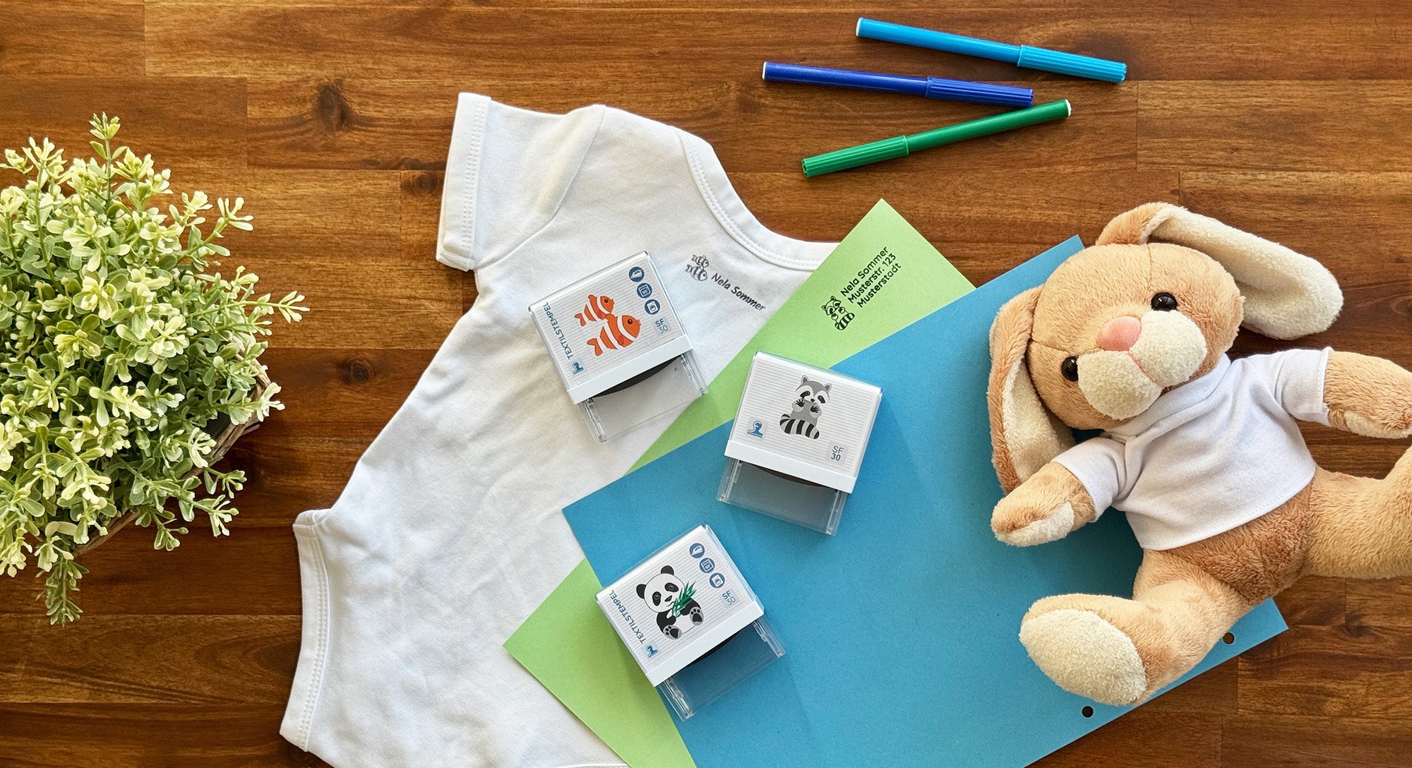 Namensstempel & Adressstempel für Kinder