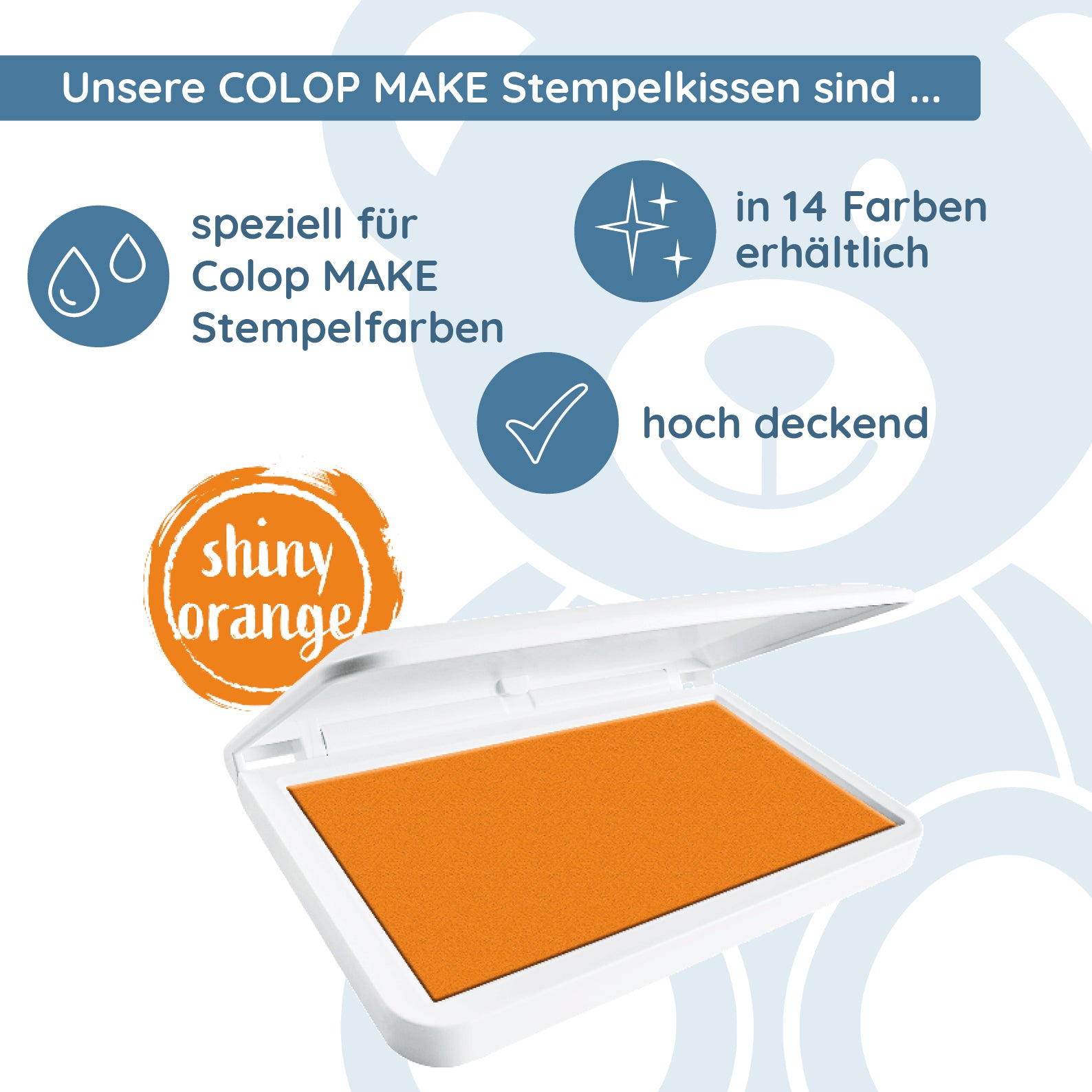 COLOP MAKE Stempelkissen orange (shiny orange) - kinder-druckerei.de