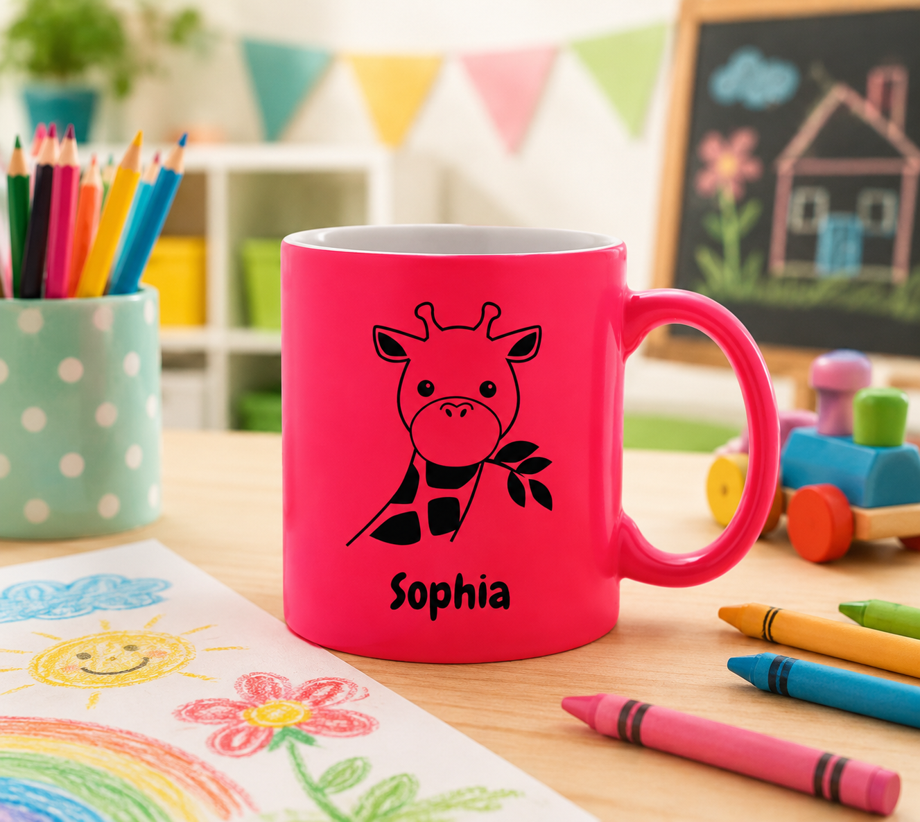 Tasse en céramique avec motif enfant et impression personnalisée