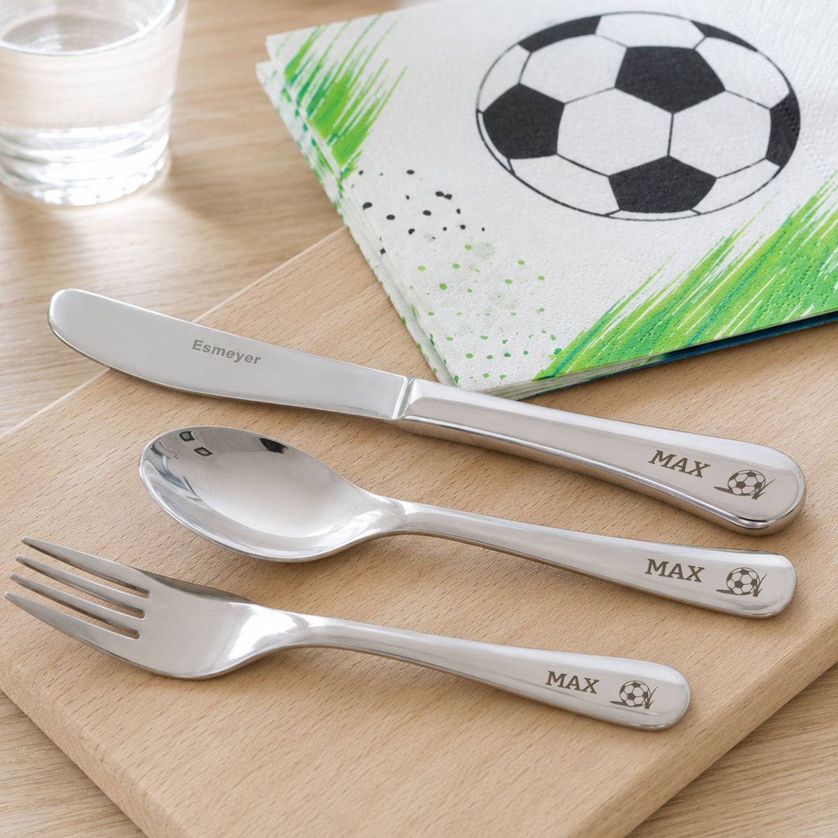 Kinderbesteck 3-teilig mit individueller Gravur