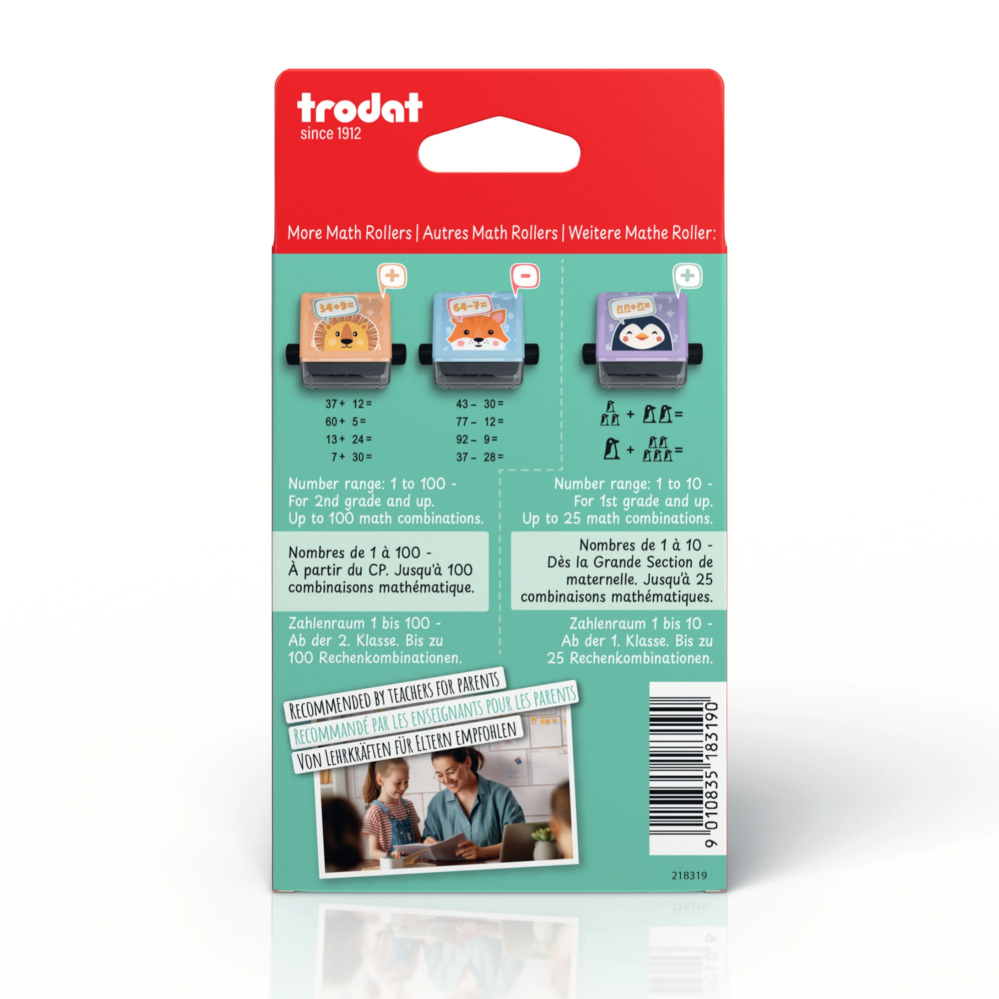 Trodat Little Dots Rechenrally™ Rouleau encreur Multiplication Calcul