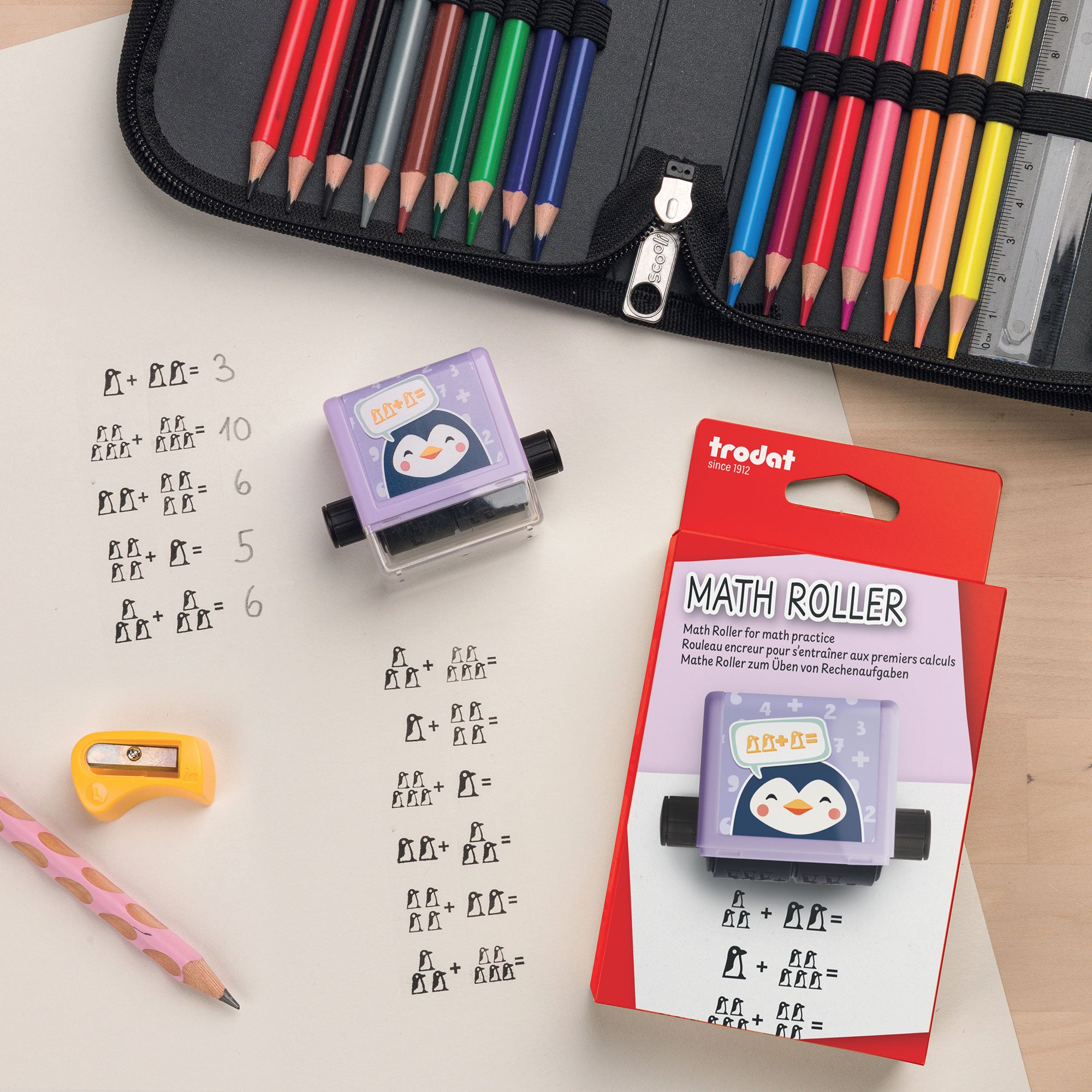 Trodat Little Dots Rechenrally™ Rolling Stamp Multiplication Math