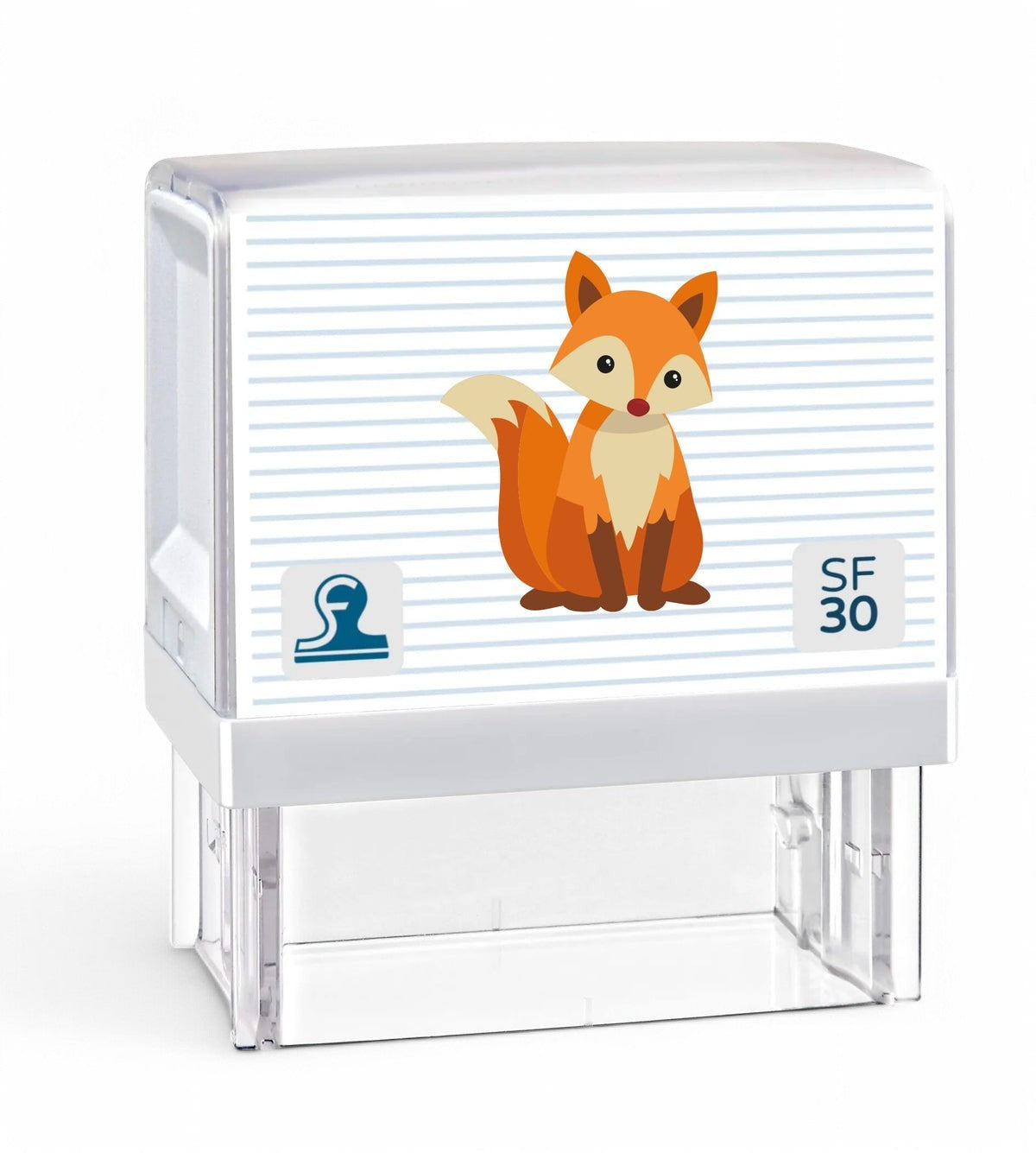 Kinderstempel 5 Zeilen mit Motiv / Namensstempel & Adressstempel (47 x18 mm) - kinder-druckerei.de