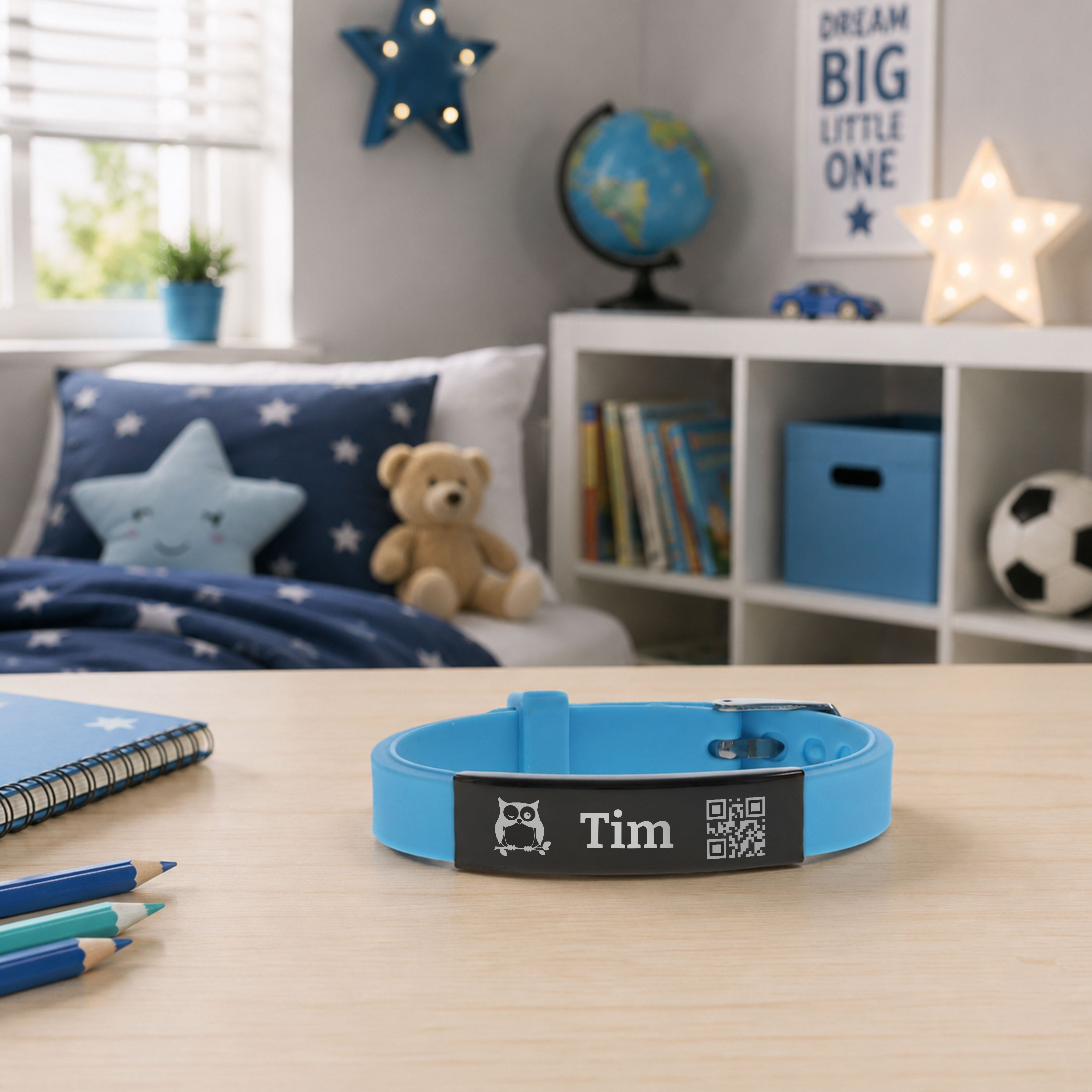SOS-Armband für Kinder und Senioren mit QR-Code