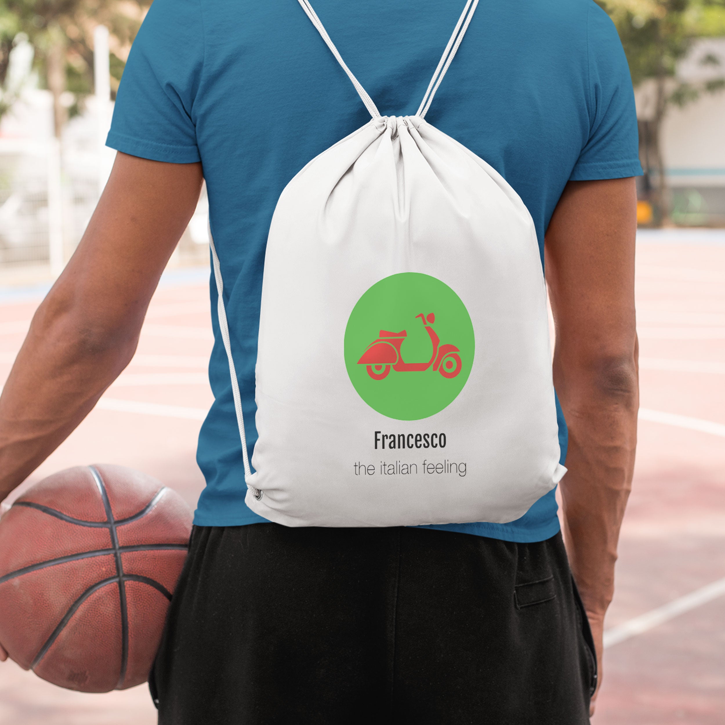 Turnbeutel-Rucksack mit individuellem Druck - kinder-druckerei.de