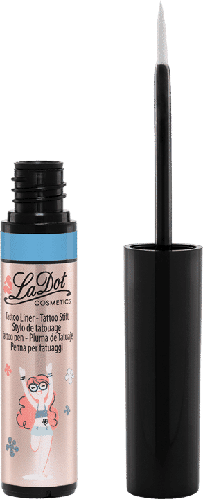 LaDot Tattoostempel-Set Delfin & Bär mit hellblauen Liner (Set 11)