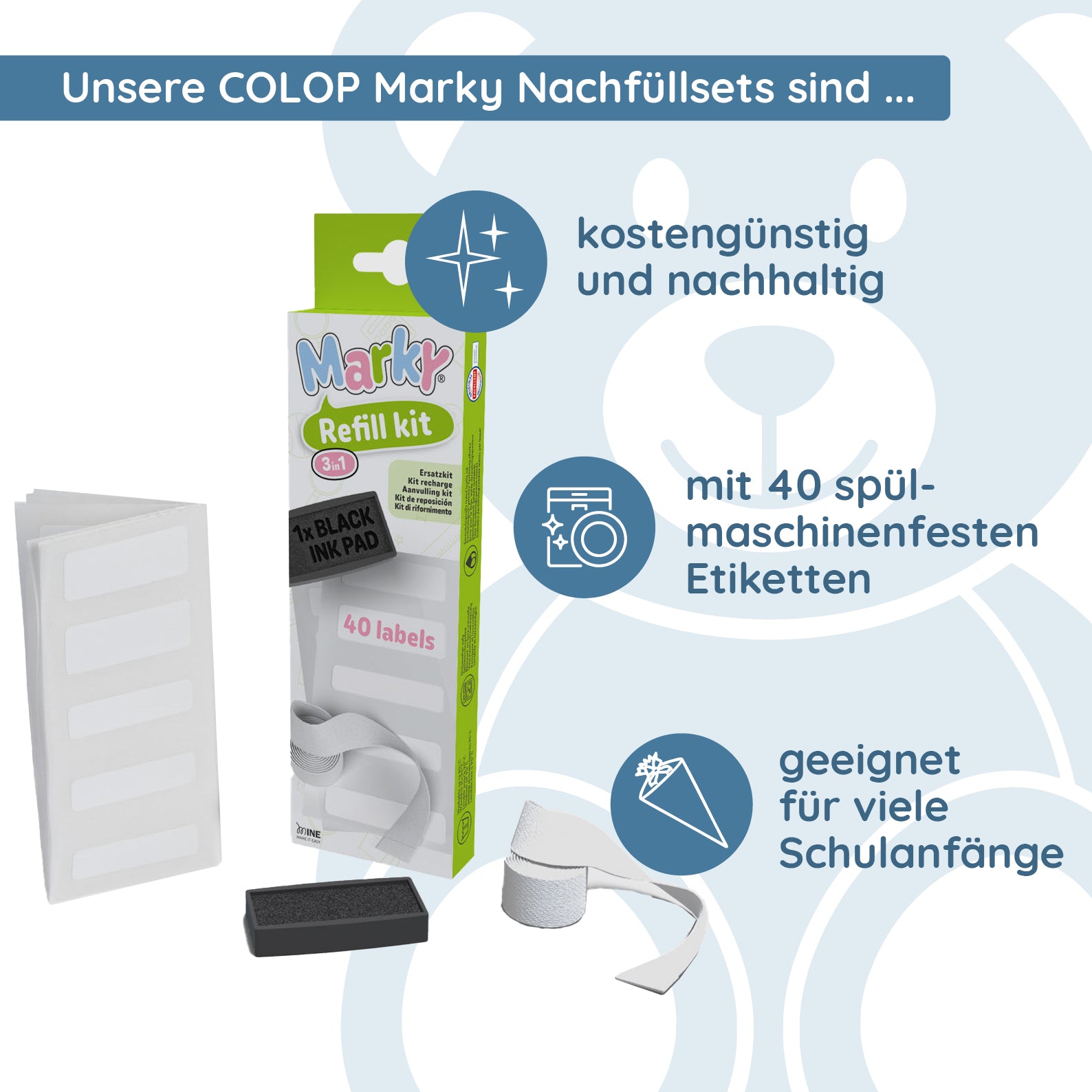 Colop Marky Nachfüllset - kinder-druckerei.de