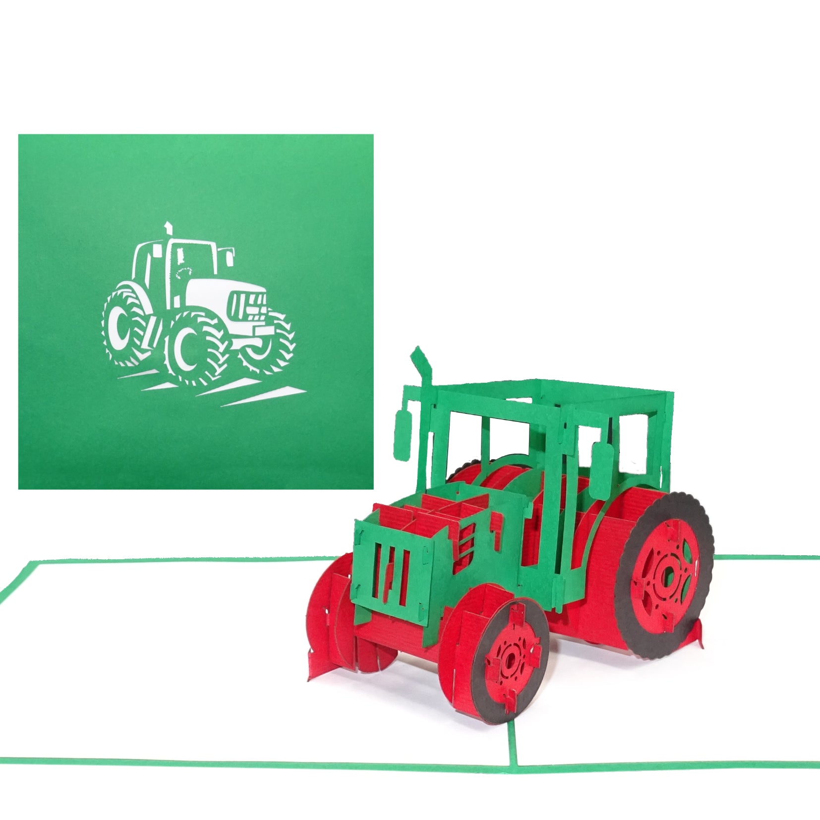 Colognecards Pop-Up Card Tractor