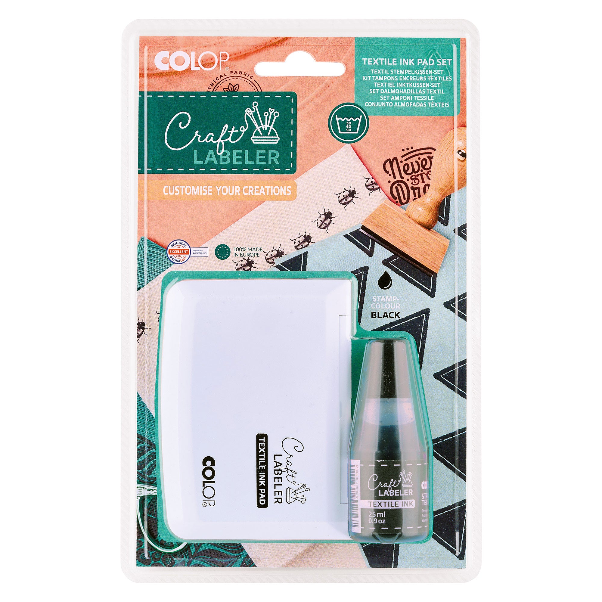 Colop Craft Labeler - Stamp Pad & Textile Ink