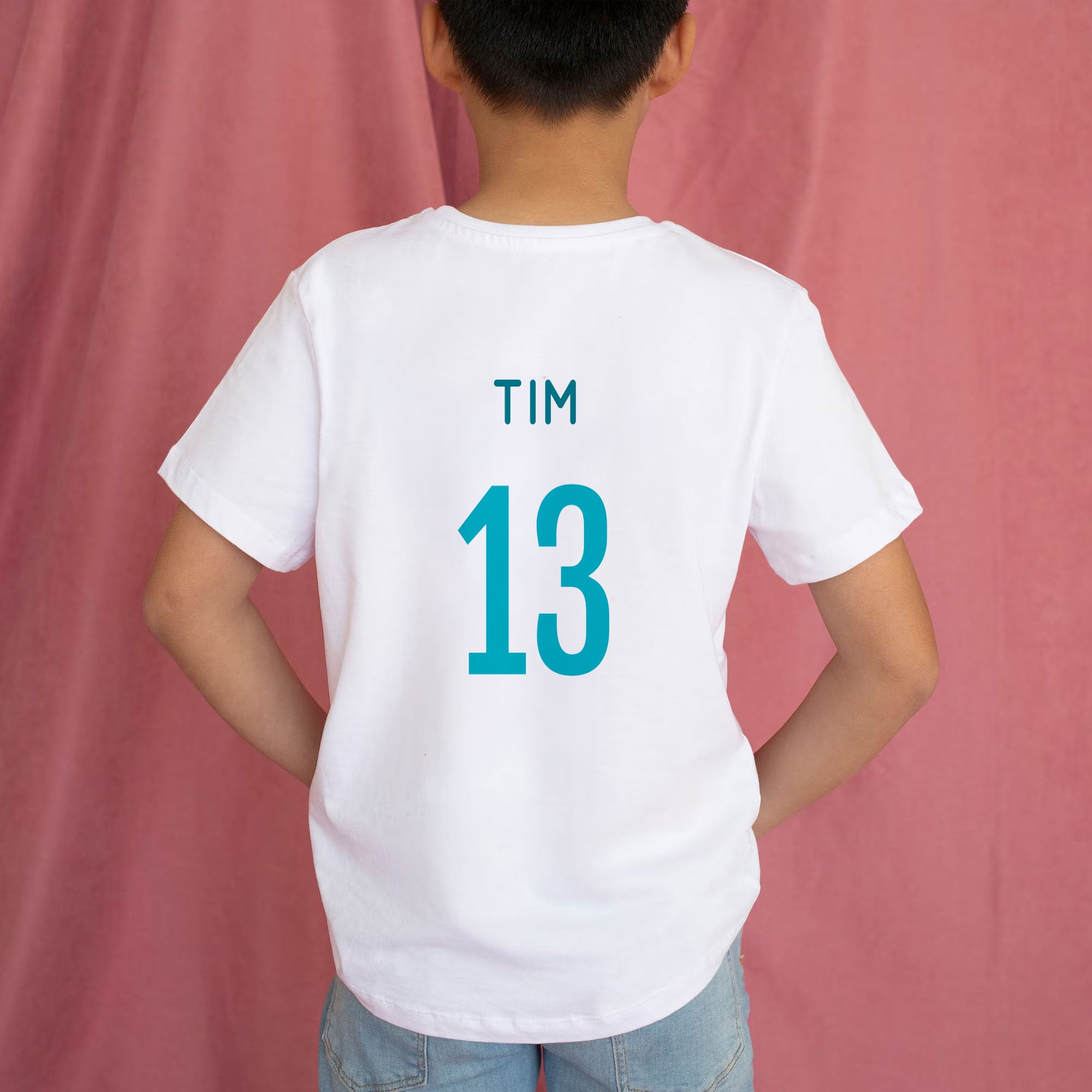 Kinder T-Shirt individuell bedrucken – Vorderseite, Rückseite & Brustdruck