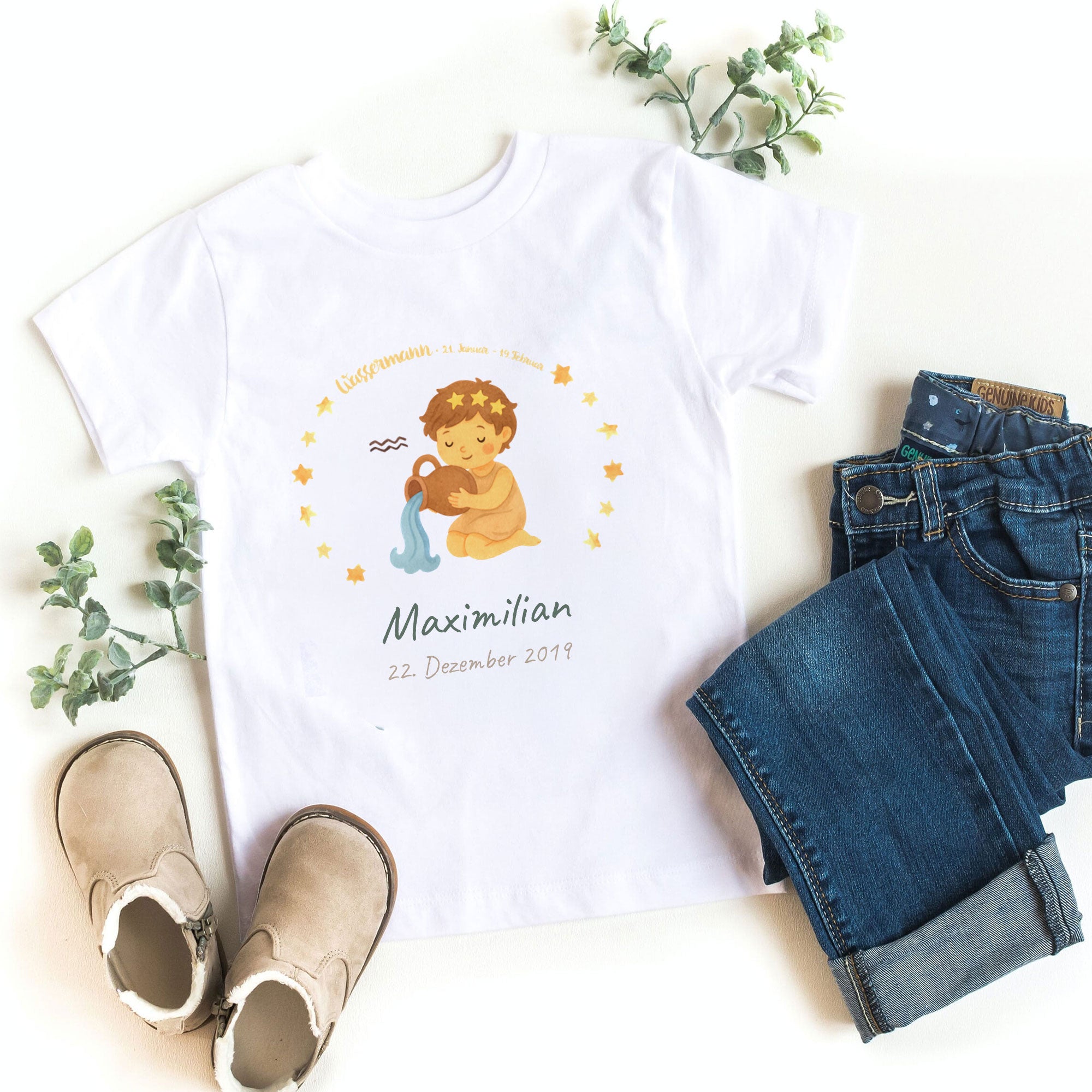 Kinder T-Shirt individuell bedrucken – Vorderseite, Rückseite & Brustdruck