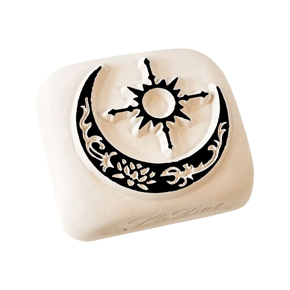 LaDot Stein "Mond" (4 x 4,5 cm) - Temporärer Tattoo Stempel - kinder-druckerei.de