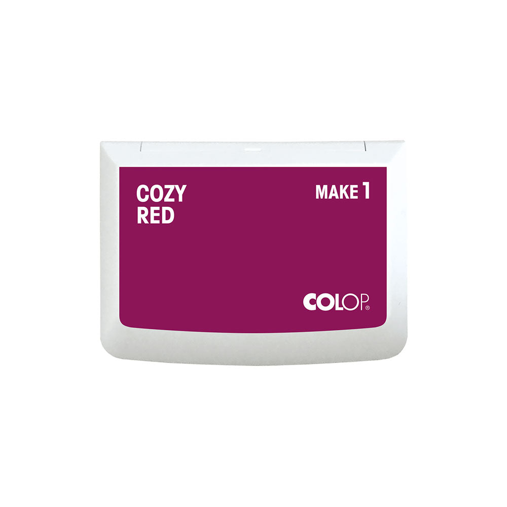 COLOP MAKE Stempelkissen dunkelrot (cozy red) - kinder-druckerei.de