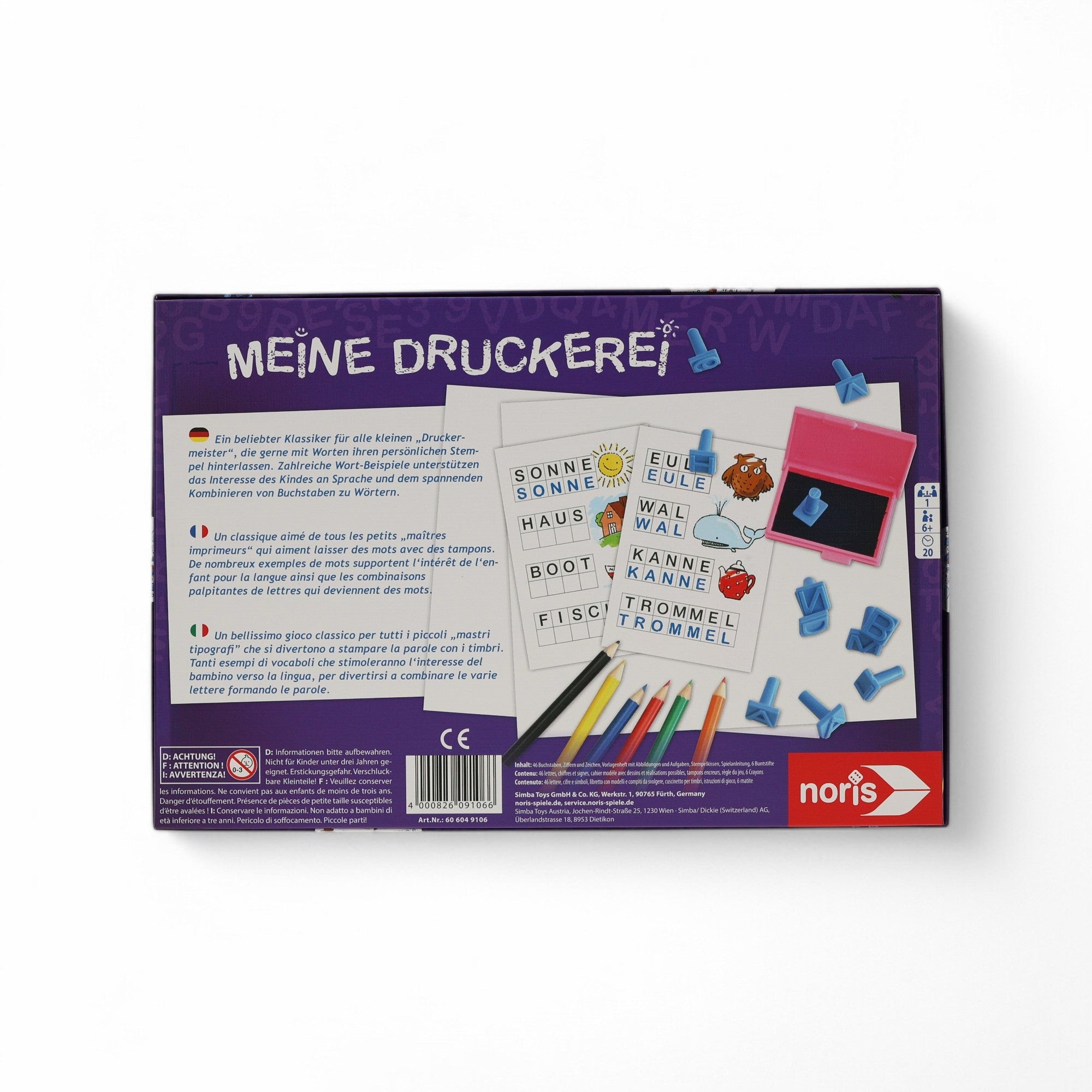Alphabetstempel „meine Druckerei“ - kinder-druckerei.de