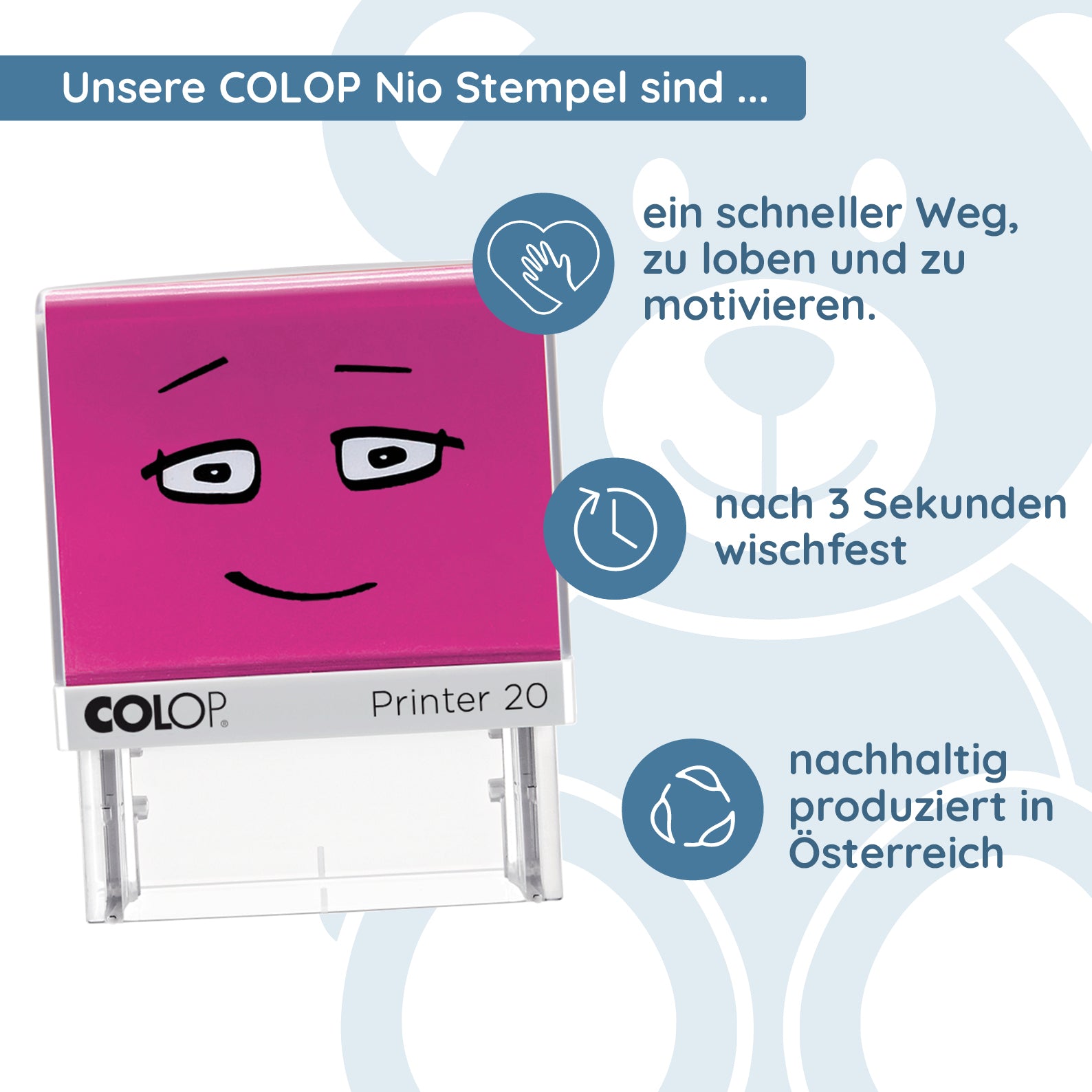 NIO School Lehrerstempel - Versuch es noch einmal - kinder-druckerei.de