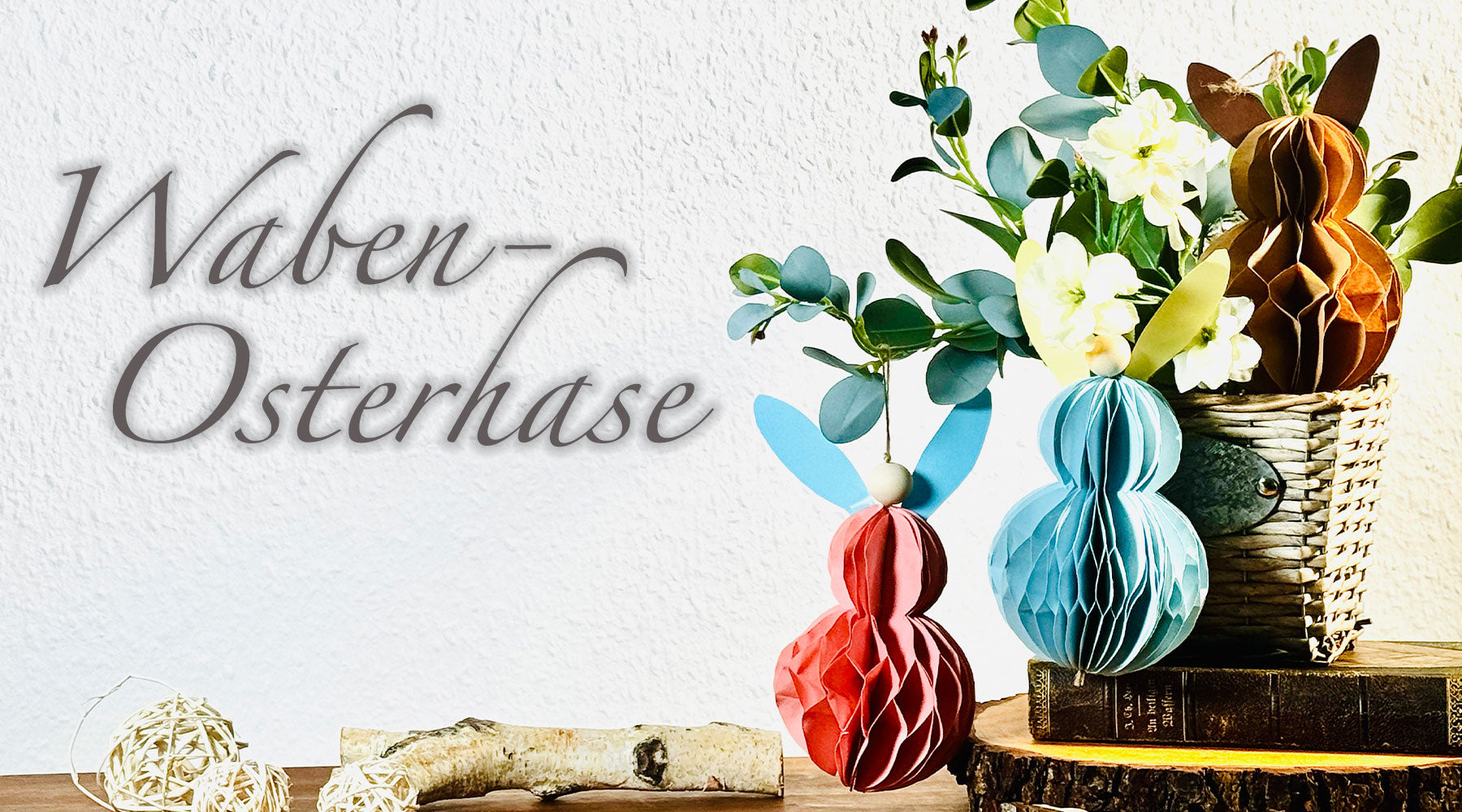 Waben-Osterhase basteln