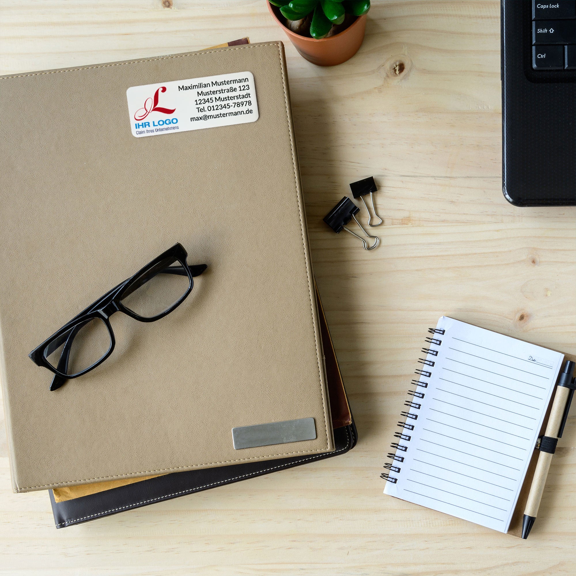 Individuelle Adressaufkleber 50x20 mm mit Logo - kinder-druckerei.de