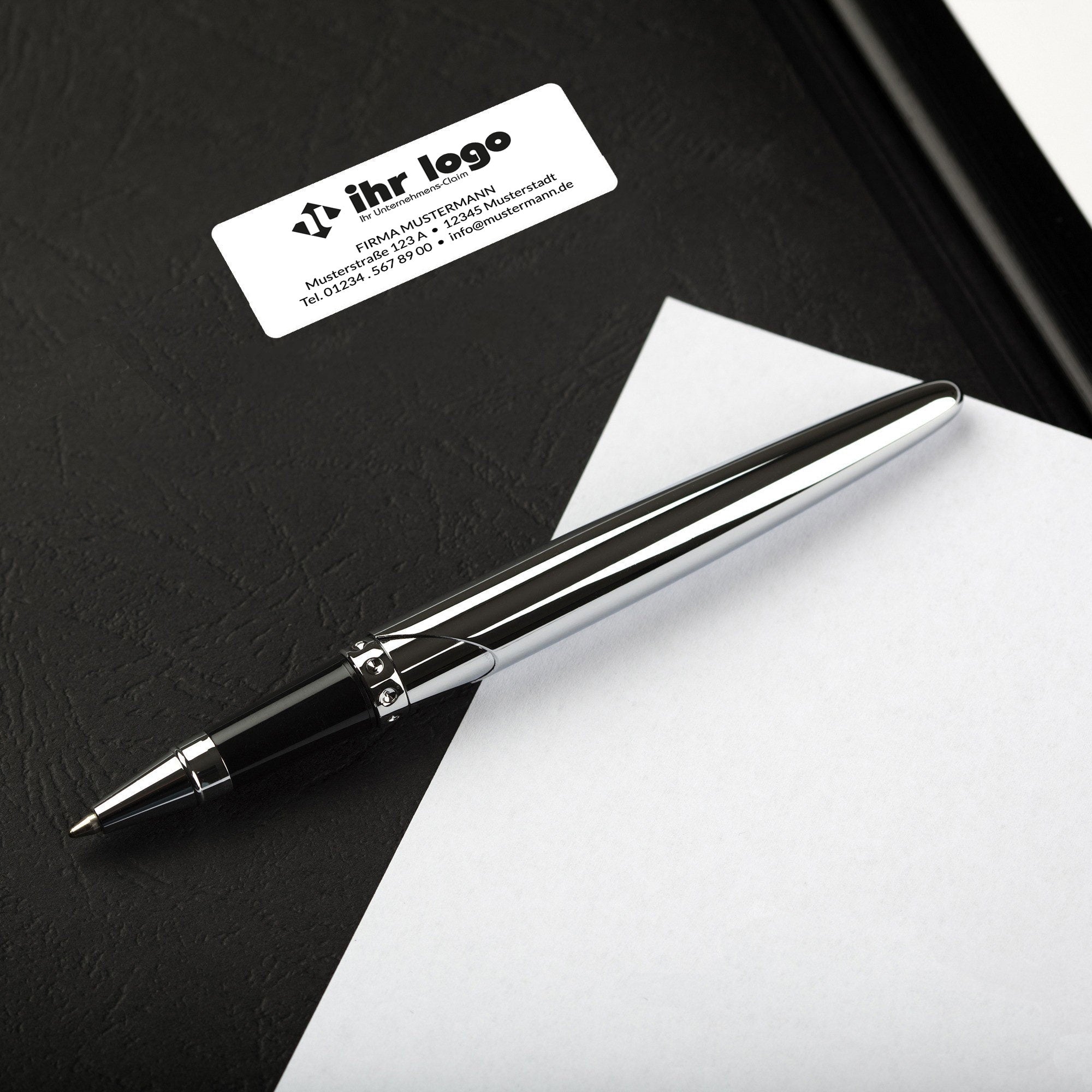 Individuelle Adressaufkleber 50x20 mm mit Logo - kinder-druckerei.de