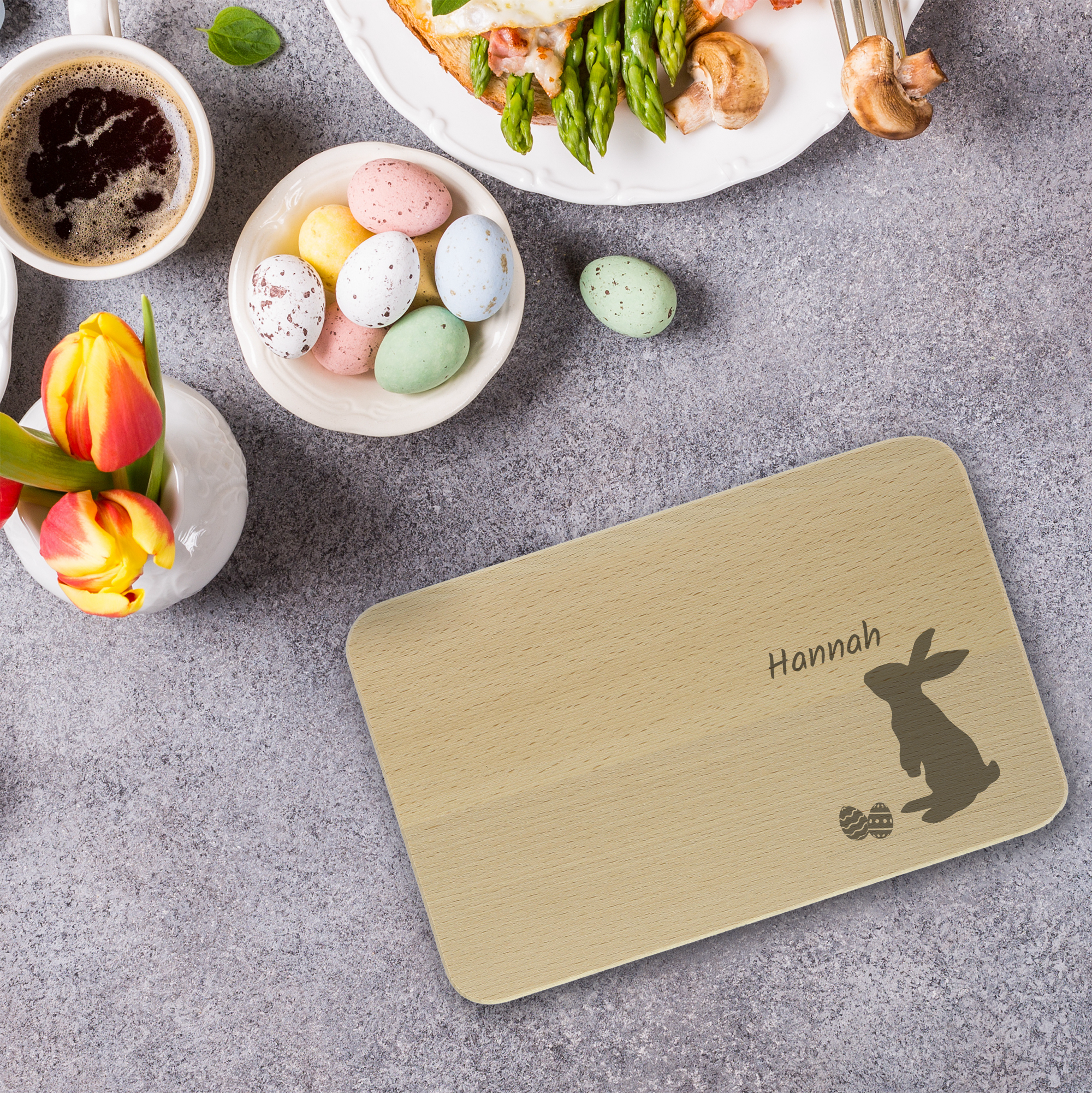 Frühstücksbrettchen mit Gravur – personalisierbar mit Text, Logo oder Foto - kinder-druckerei.de