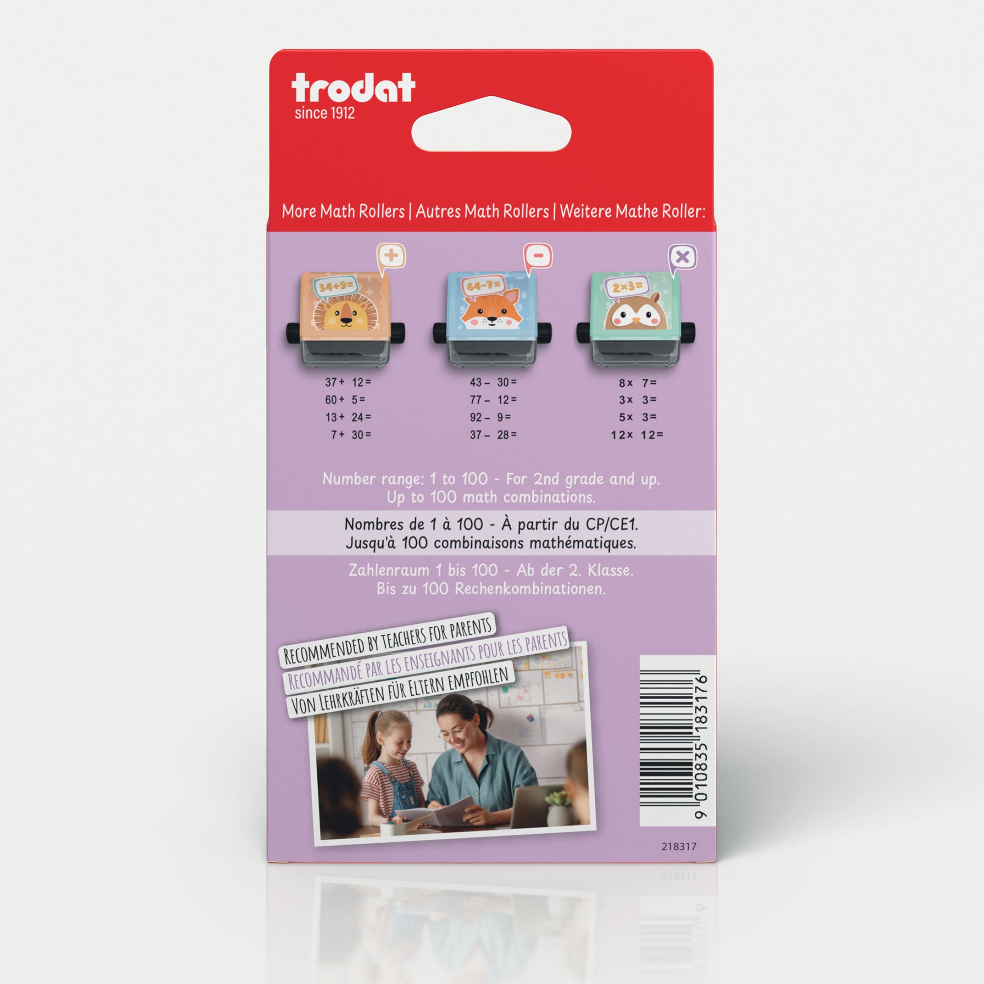 Trodat Little Dots Rechenrally™ Rolling Stamp Multiplication Math
