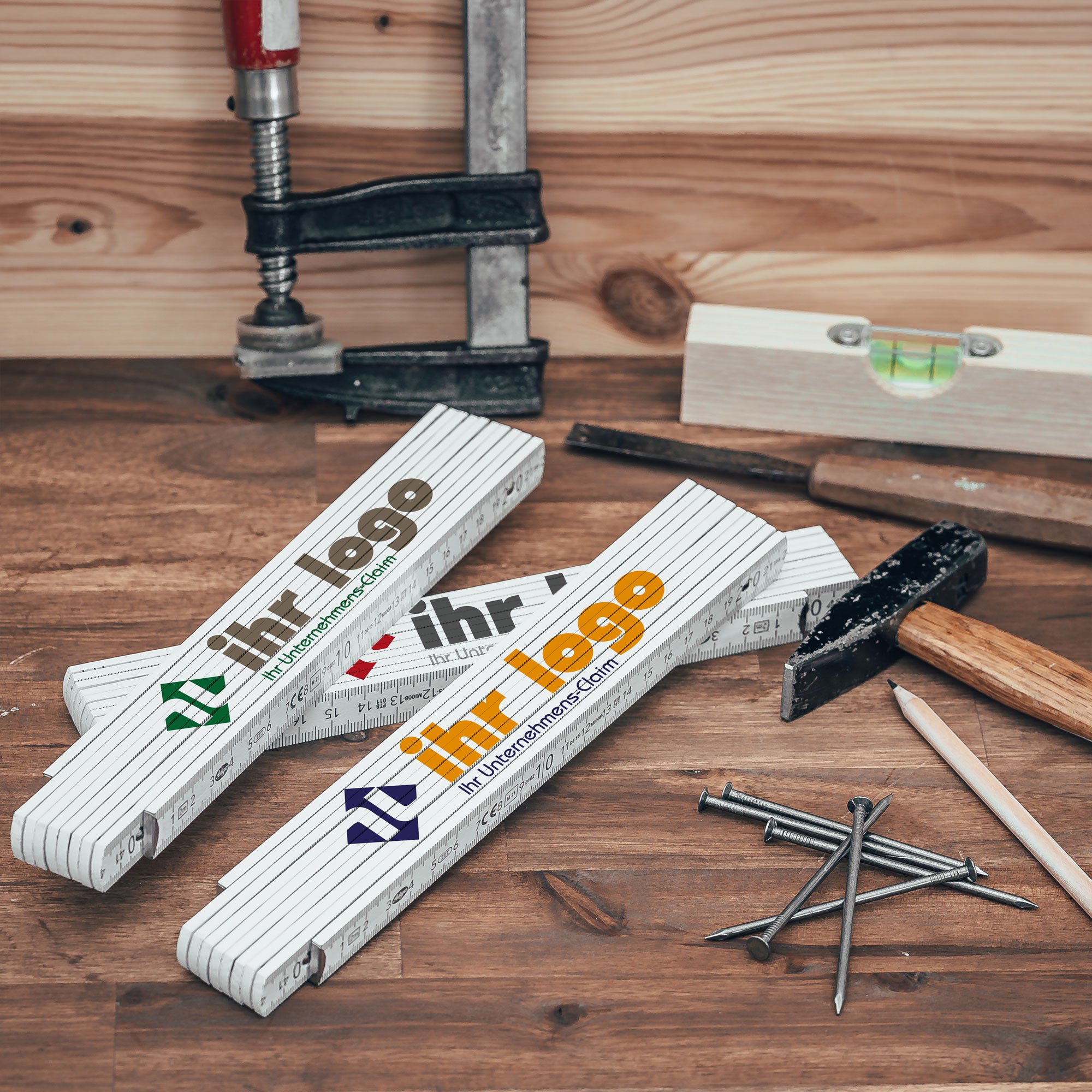Zollstock / Meterstab & individuellem Druck - kinder-druckerei.de