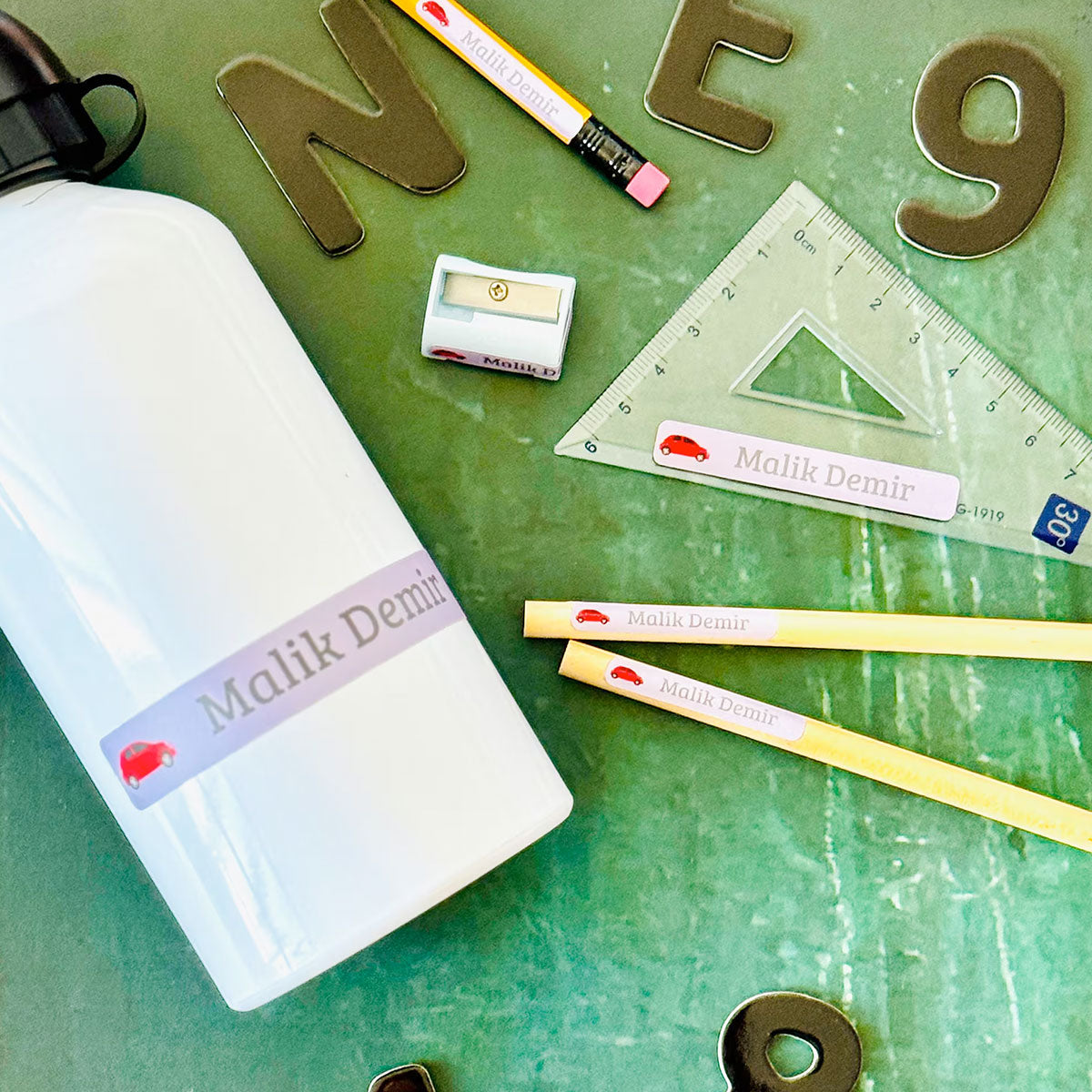 Namensaufkleber für Kinder (Set mit 260 Aufklebern in verschiedenen Größen) - kinder-druckerei.de