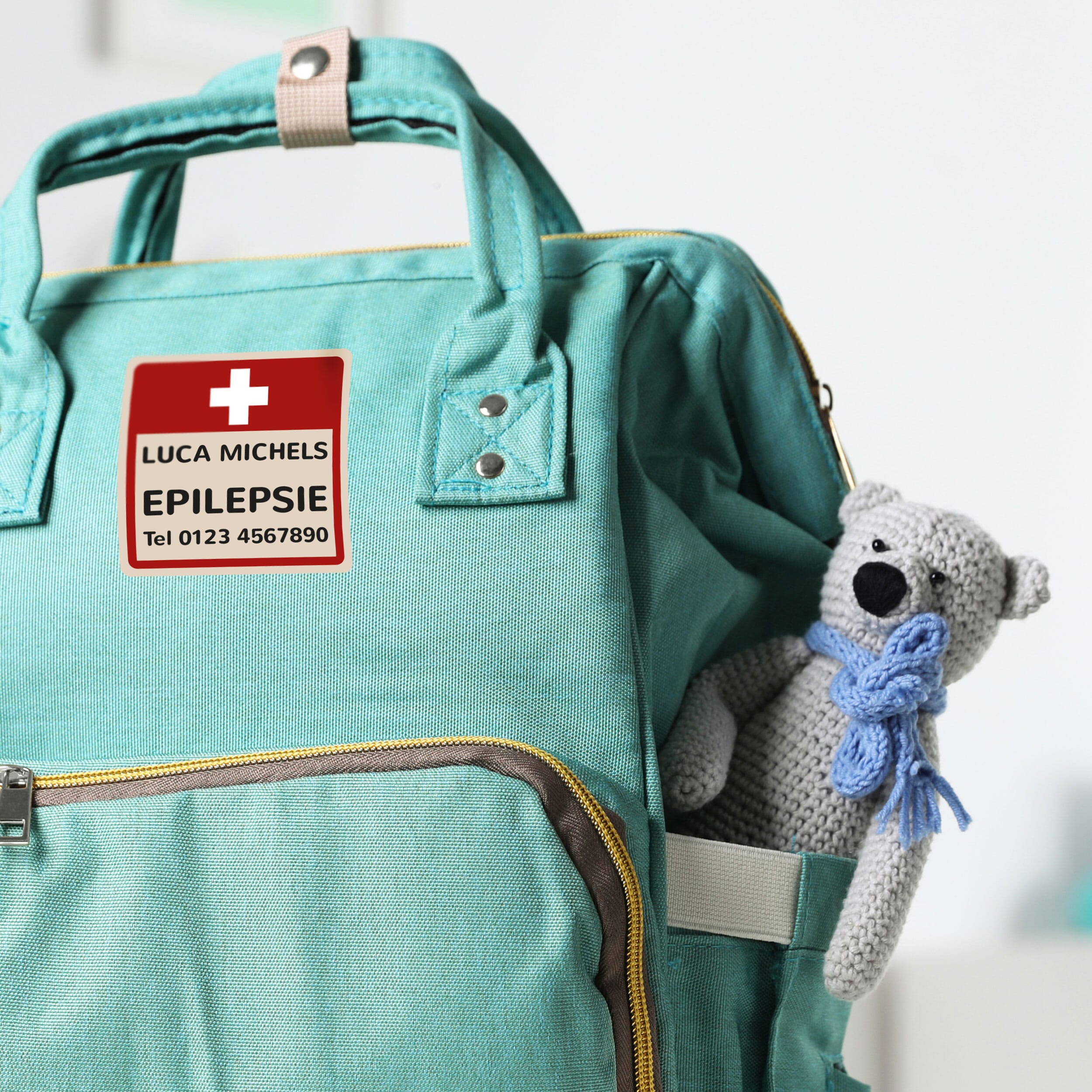 Notfallaufkleber für Kinder (60 Aufkleber - 47x47 mm) - kinder-druckerei.de