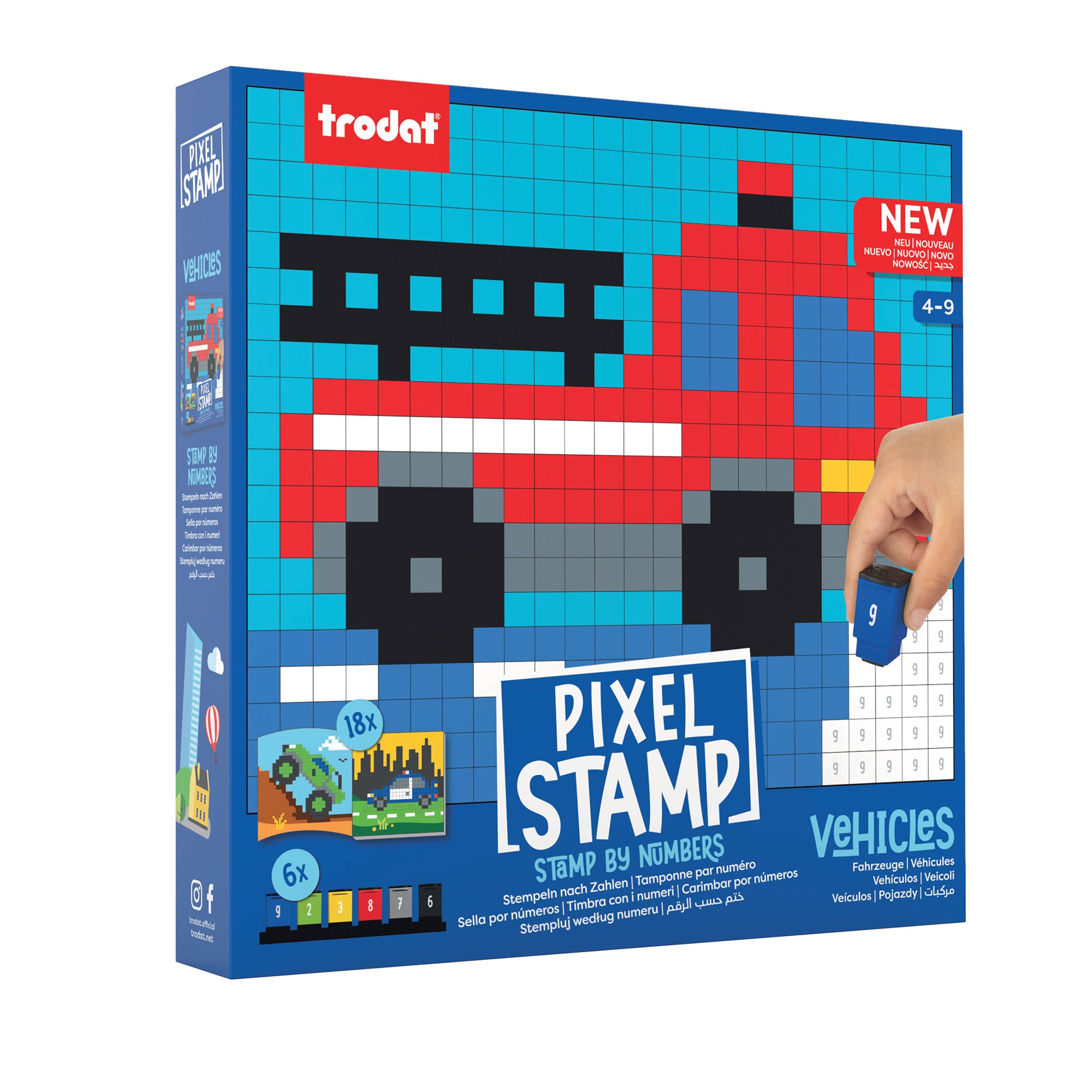 Trodat Pixel Stamps Set – Vehicles