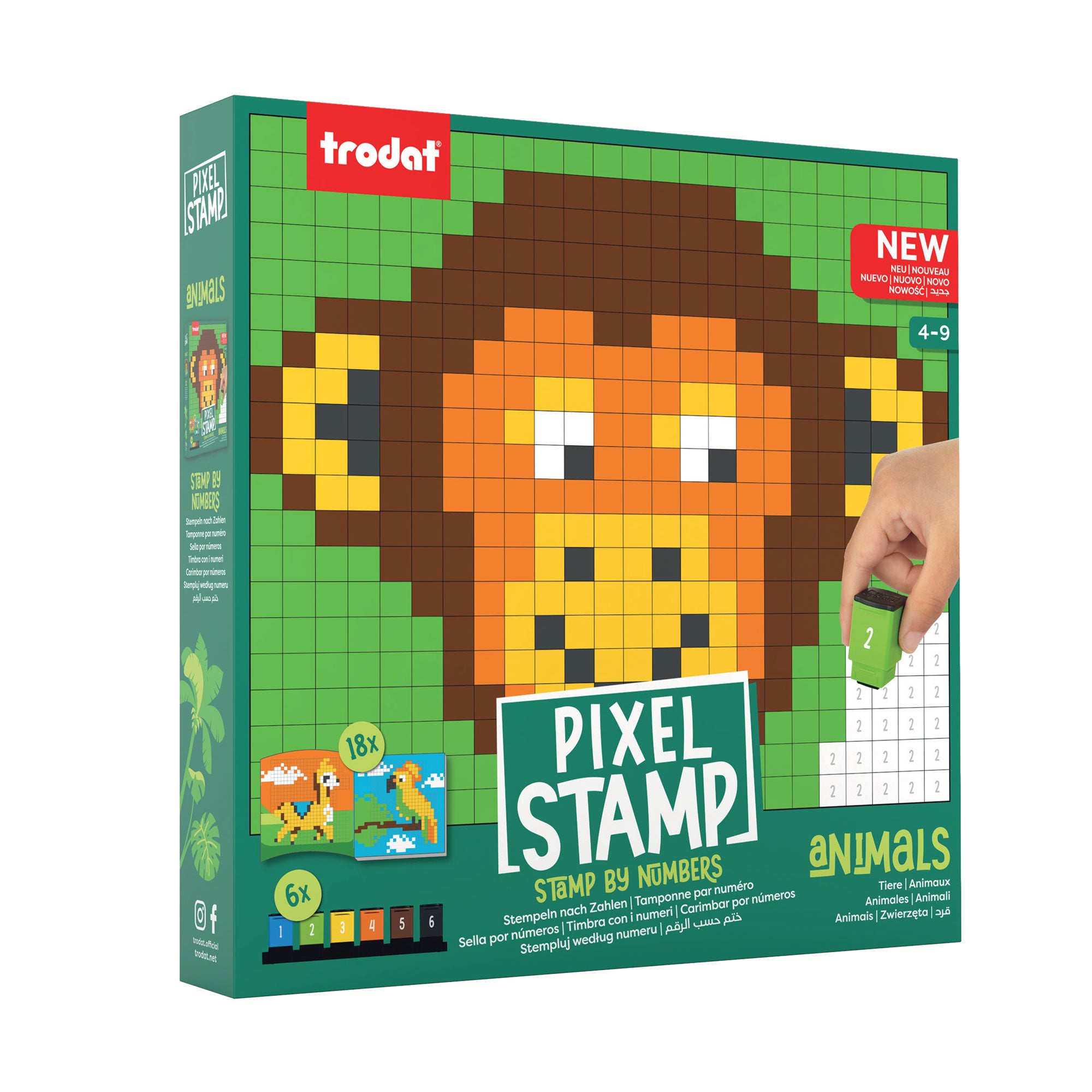 Trodat Pixel Stamps Set – Animals