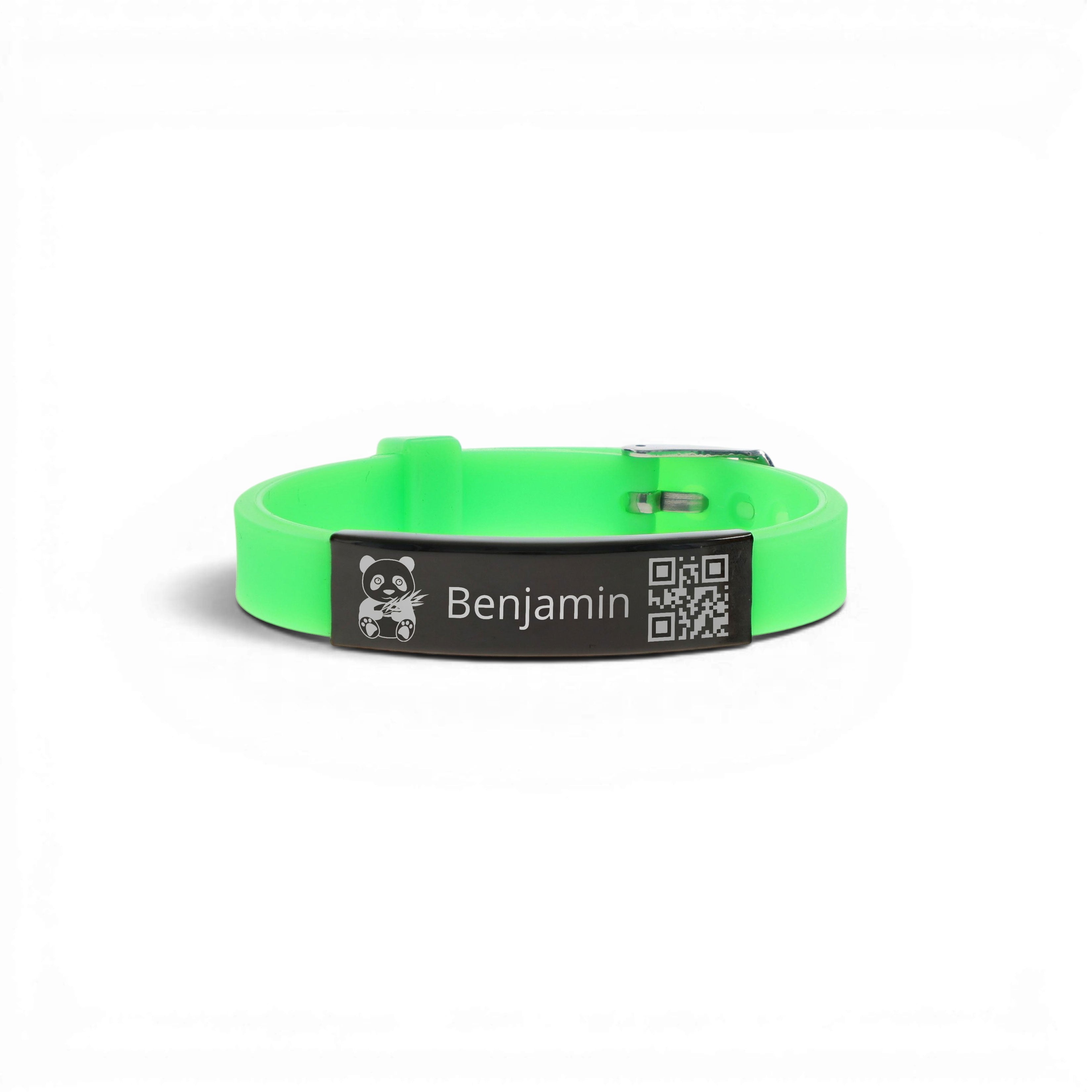 SOS-Armband für Kinder und Senioren mit QR-Code