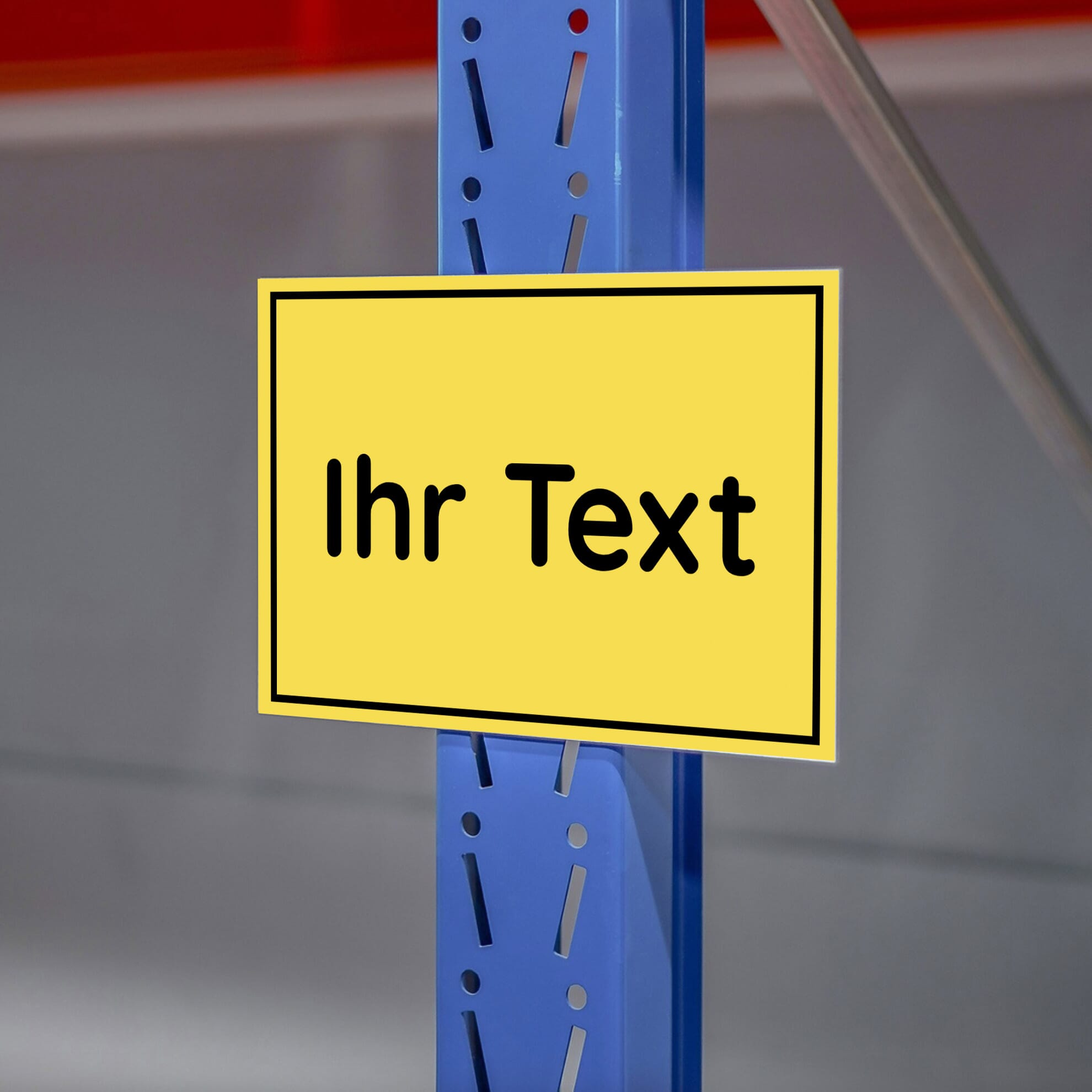 Schild mit Wunschtext — Beispielgestaltung