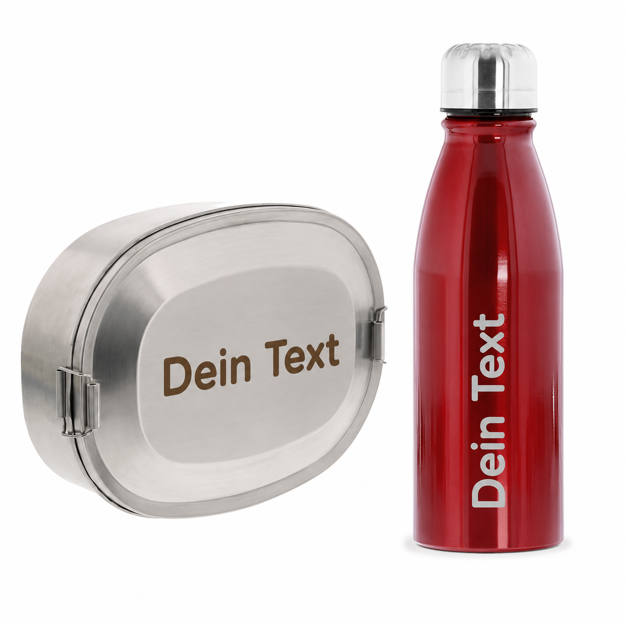 Schüler-SET – Personalisiertes Brotdosen- & Trinkflaschen-Set mit Namen