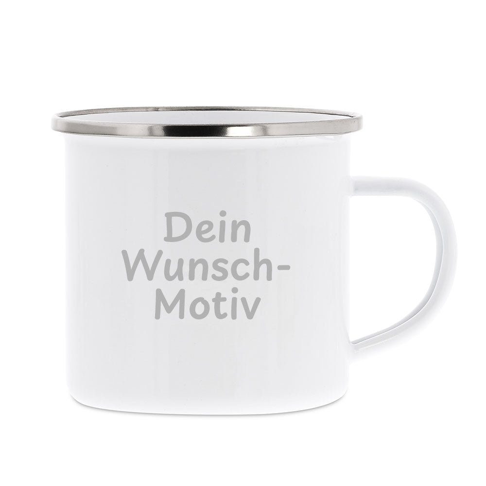 Emaille-Tasse mit Kindermotiv & individuellem Druck - kinder-druckerei.de