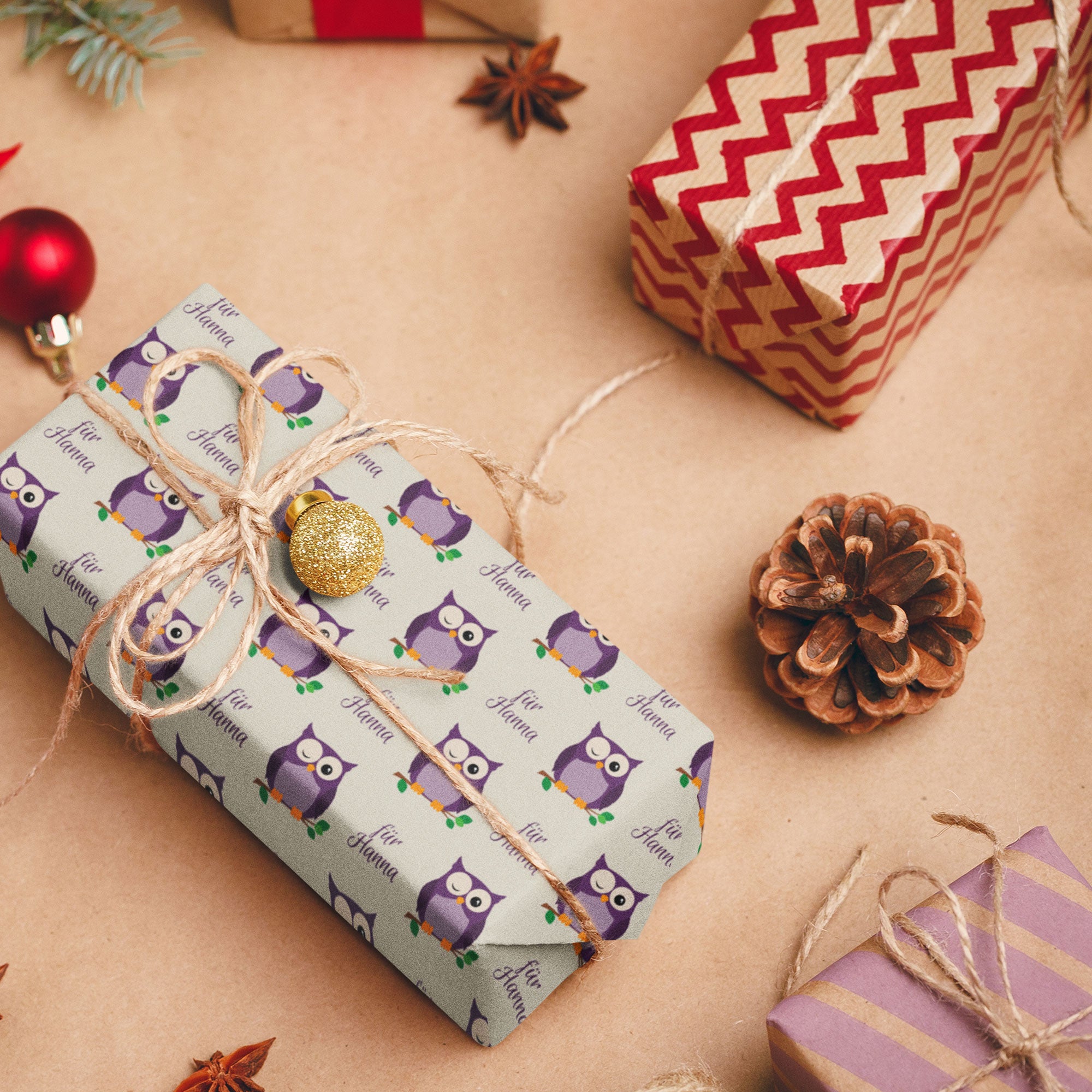 Geschenkpapier für Kinder mit individuellem Druck