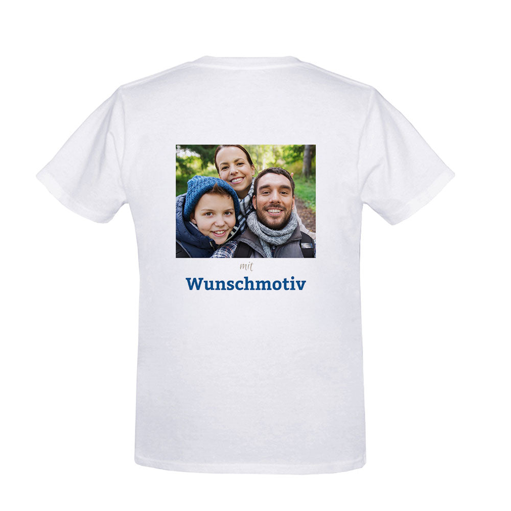 Kinder T-Shirt individuell bedrucken – Vorderseite, Rückseite & Brustdruck