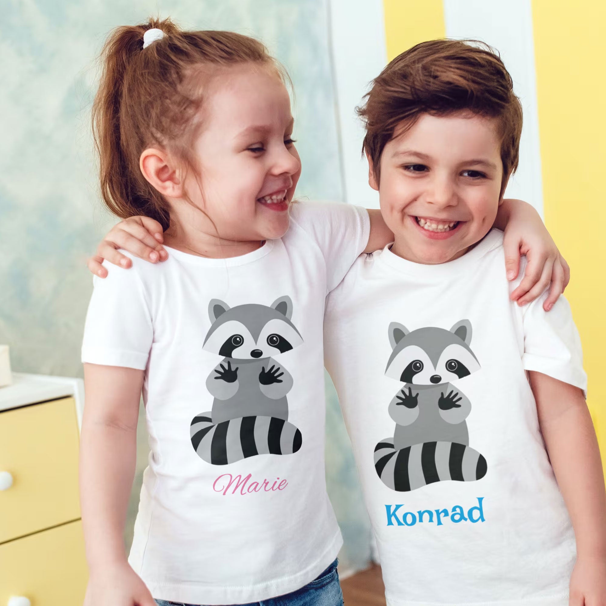 Kinder T-Shirt individuell bedrucken – Vorderseite, Rückseite & Brustdruck