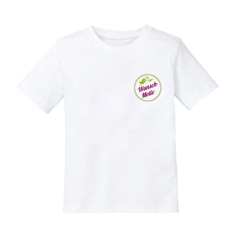 Kinder T-Shirt individuell bedrucken – Vorderseite, Rückseite & Brustdruck