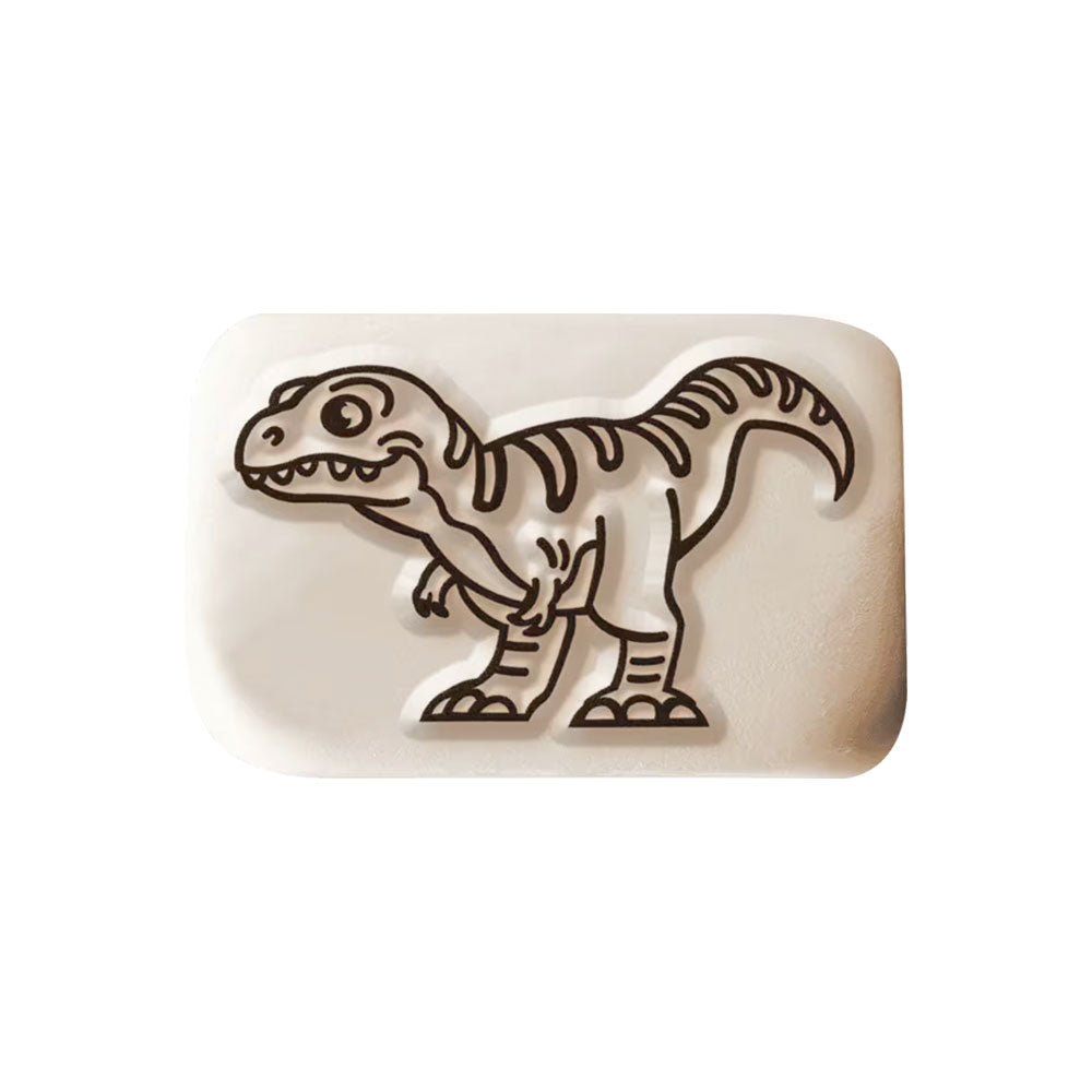 LaDot Stein - "Dino" (2,5 x 5 cm) - Temporärer Tattoo Stempel - kinder-druckerei.de