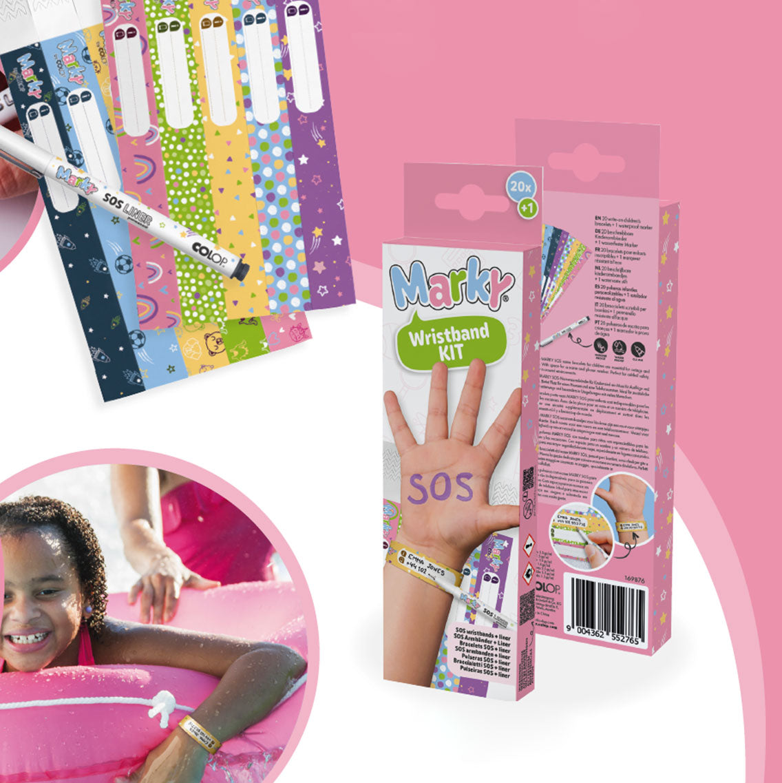 Colop Marky SOS Armbänder (20 Stück) - kinder-druckerei.de