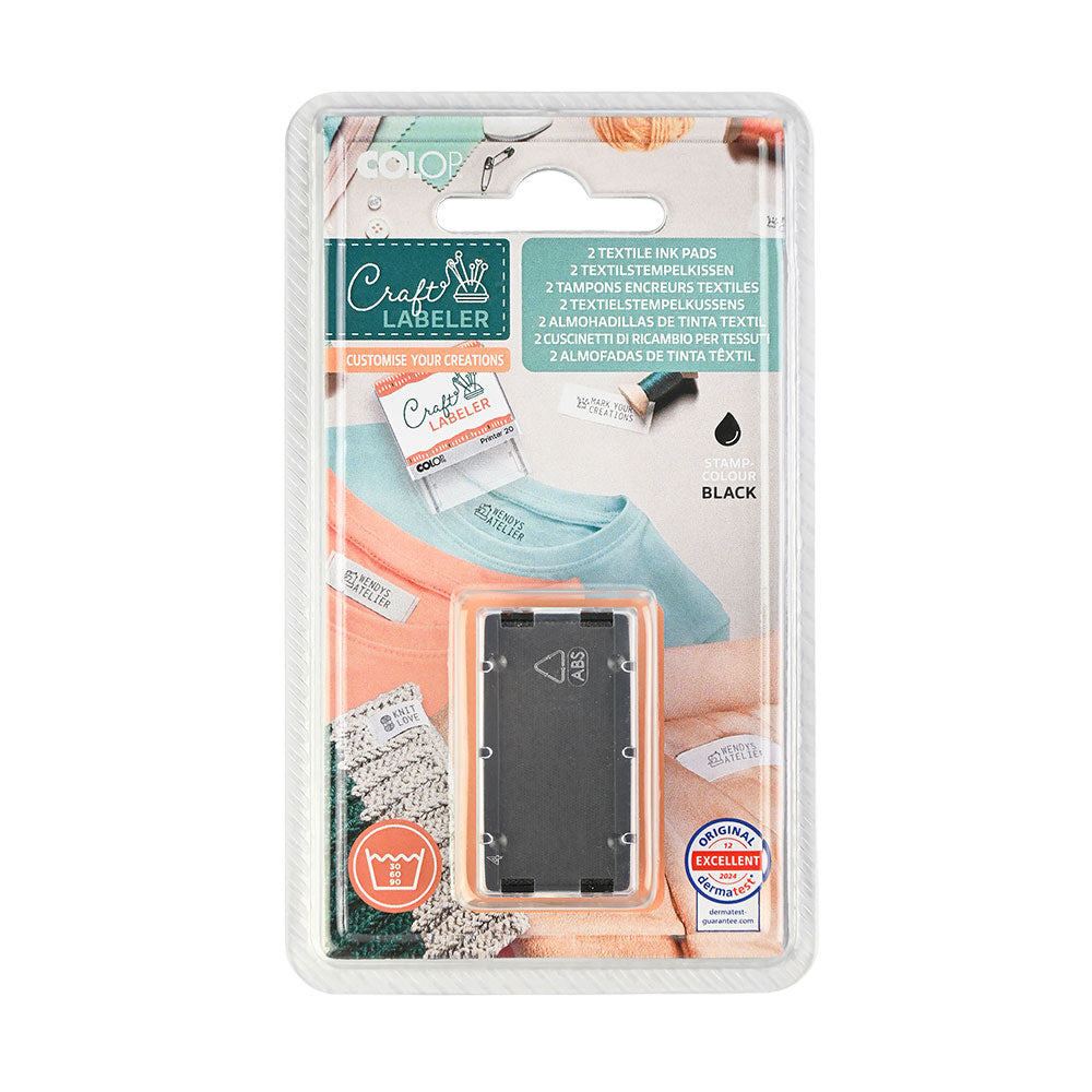 Ersatzkissen für Colop Craft Labeler Printer 20 — 2er-Set – kinder-druckerei.de