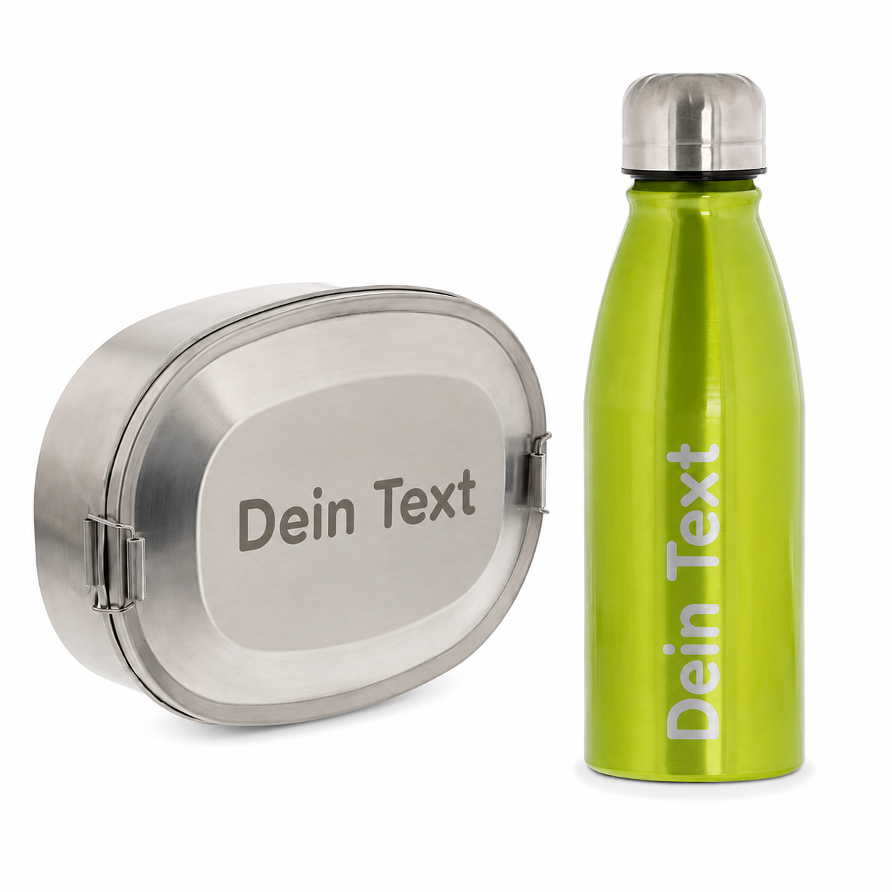 Schüler-SET – Personalisiertes Brotdosen- & Trinkflaschen-Set mit Namen