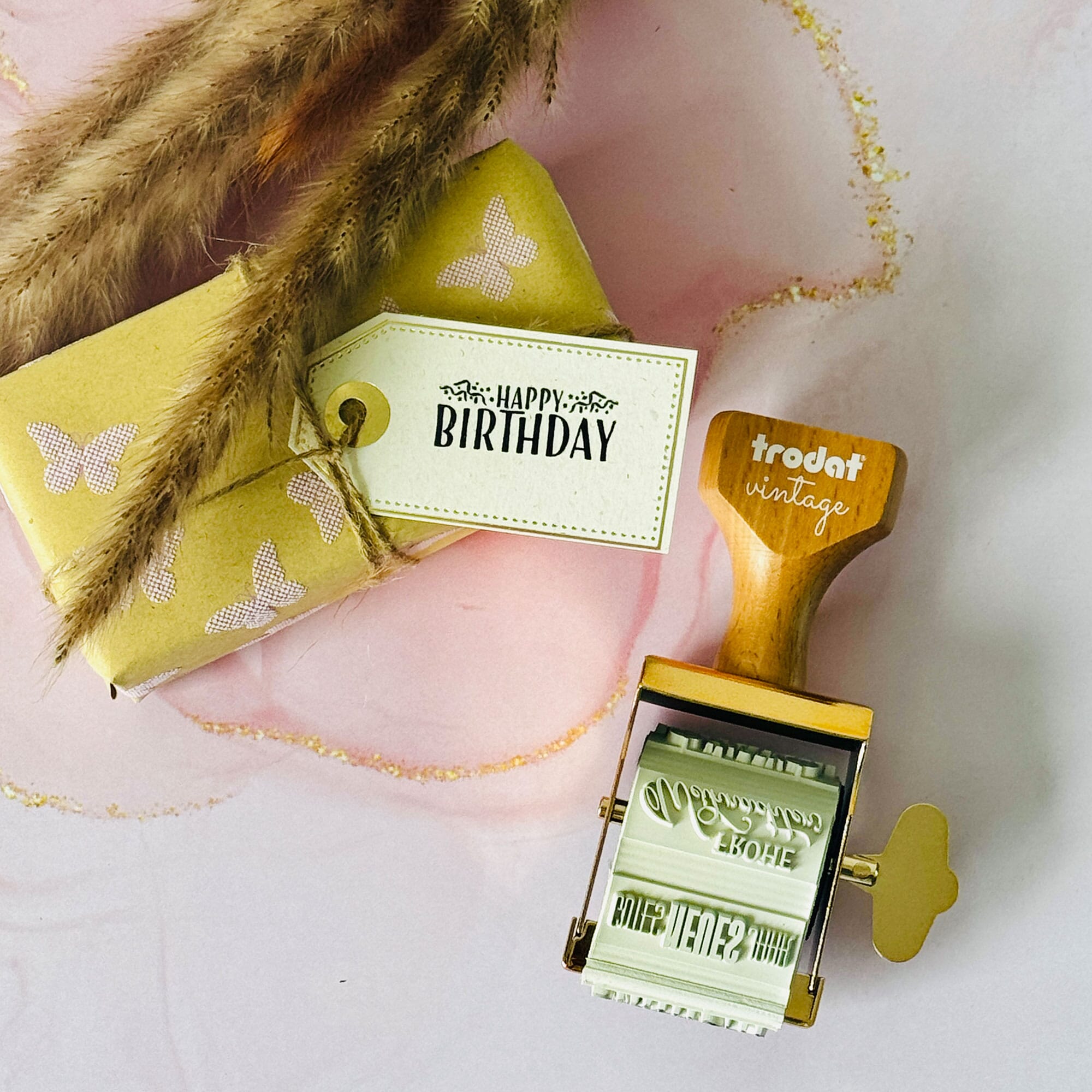 TRODAT Vintage Stempel "Besondere Anlässe" - kinder-druckerei.de