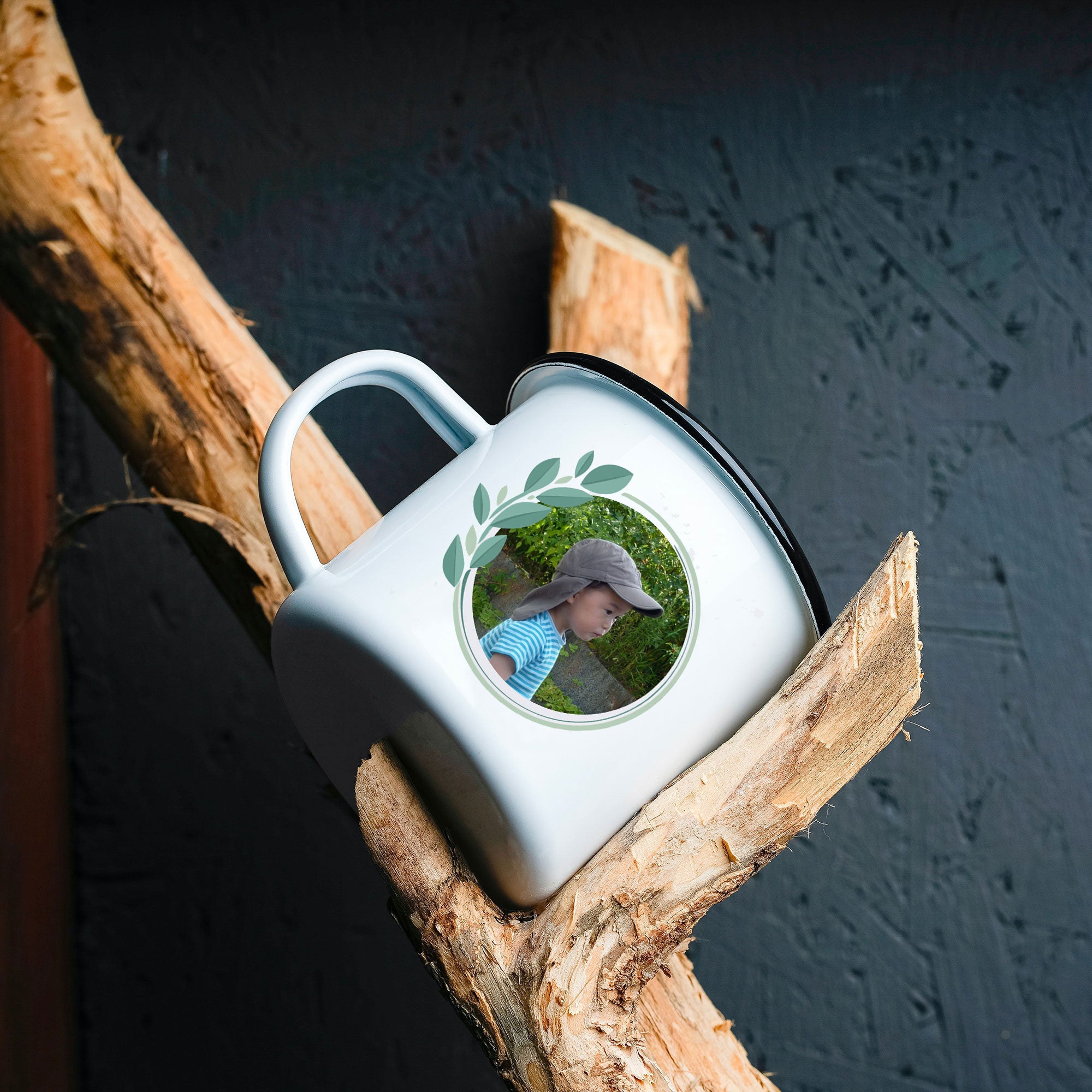 Emaille-Tasse mit Personalisierung - kinder-druckerei.de